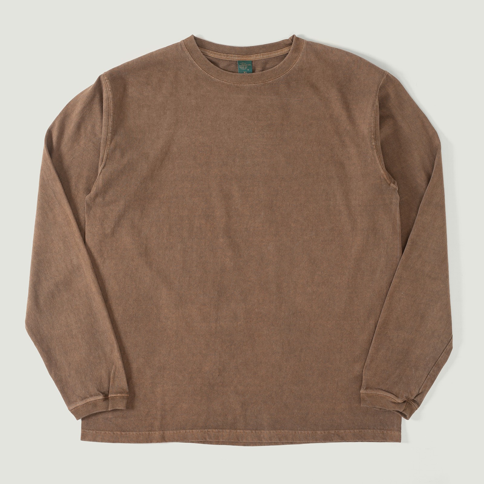 GOOD ON flâneurs tee-shirt manches longues LS Crew Tee P-brown