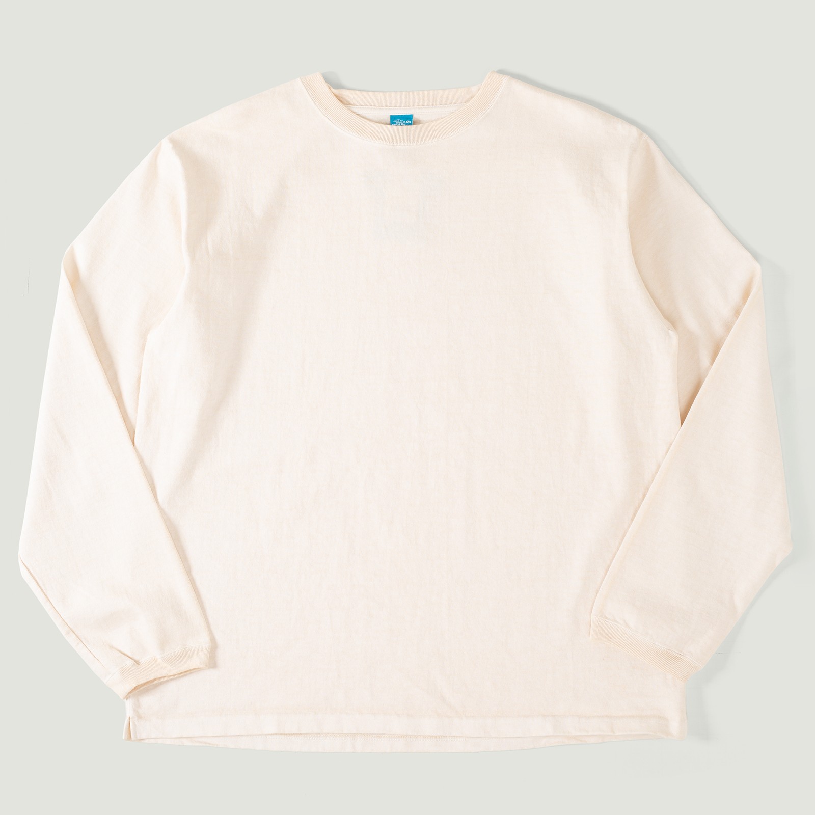 Vignettes flâneurs GOOD ON LS Heavy Crew Tee P-Natural