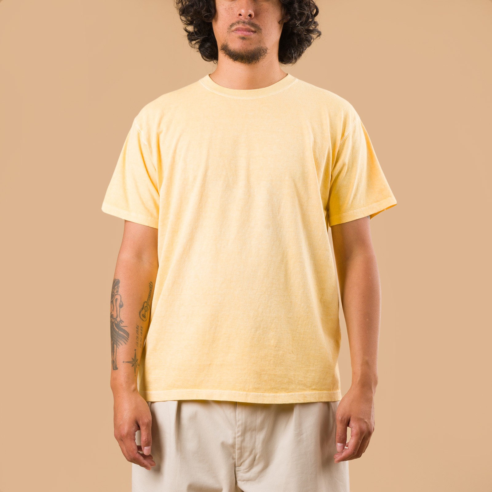 image porté flâneurs tee-shirt GOOD ON  Short Sleeve Crew T-Shirt P-Straw face