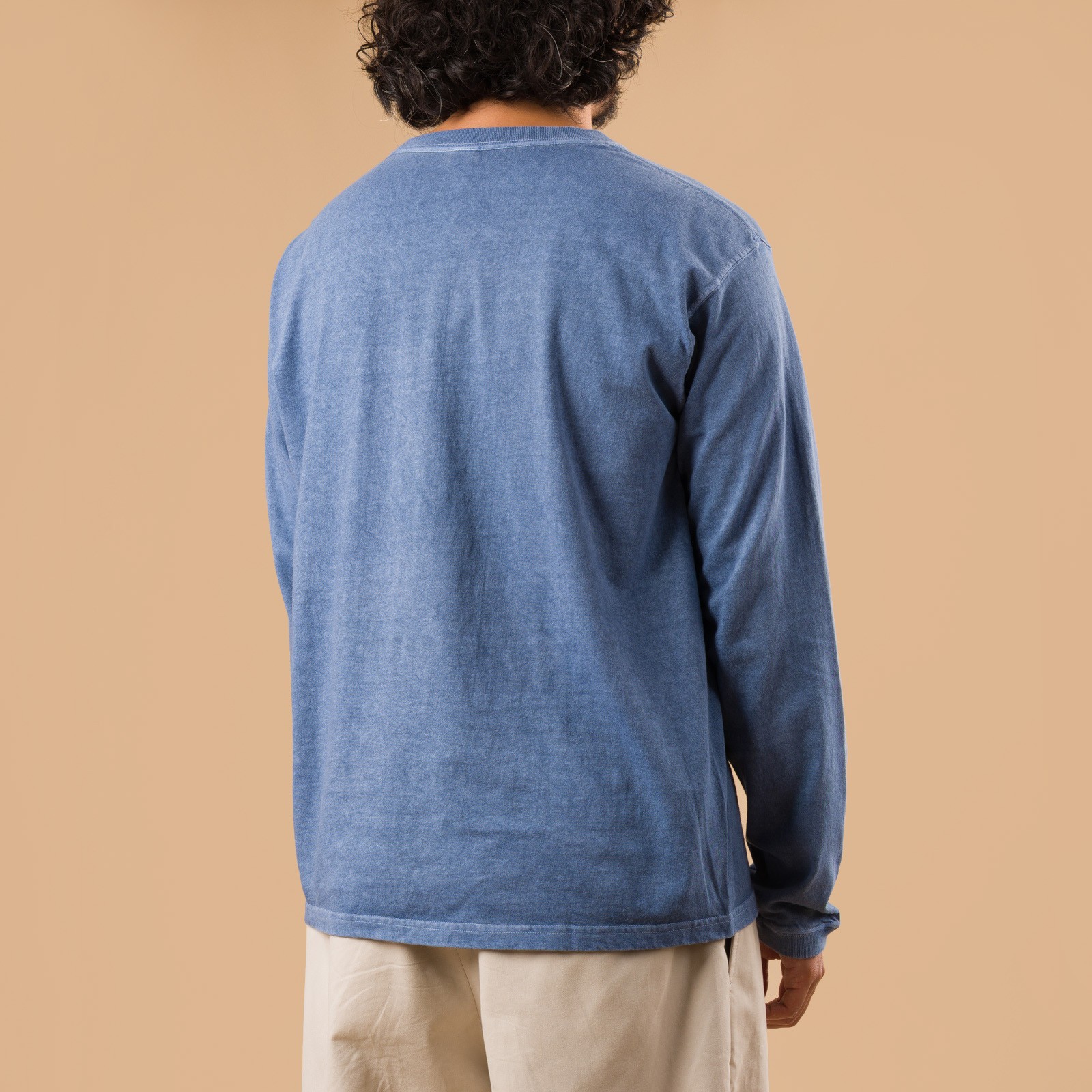 GOOD ON flâneurs tee-shirt manches longues LS Crew Tee p-ajisai de dos