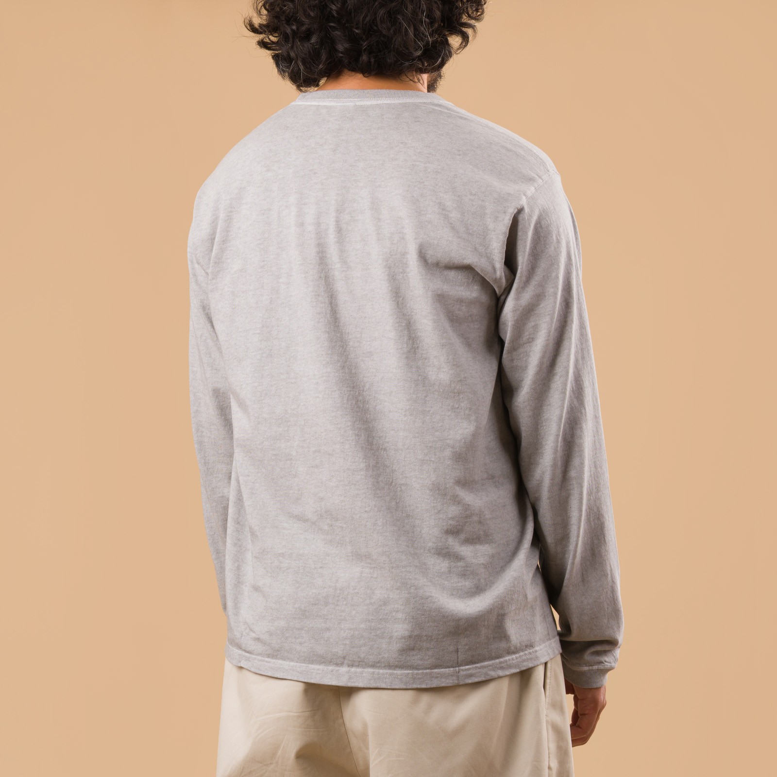 GOOD ON flâneurs tee-shirt manches longues LS Crew Tee p-ash de dos