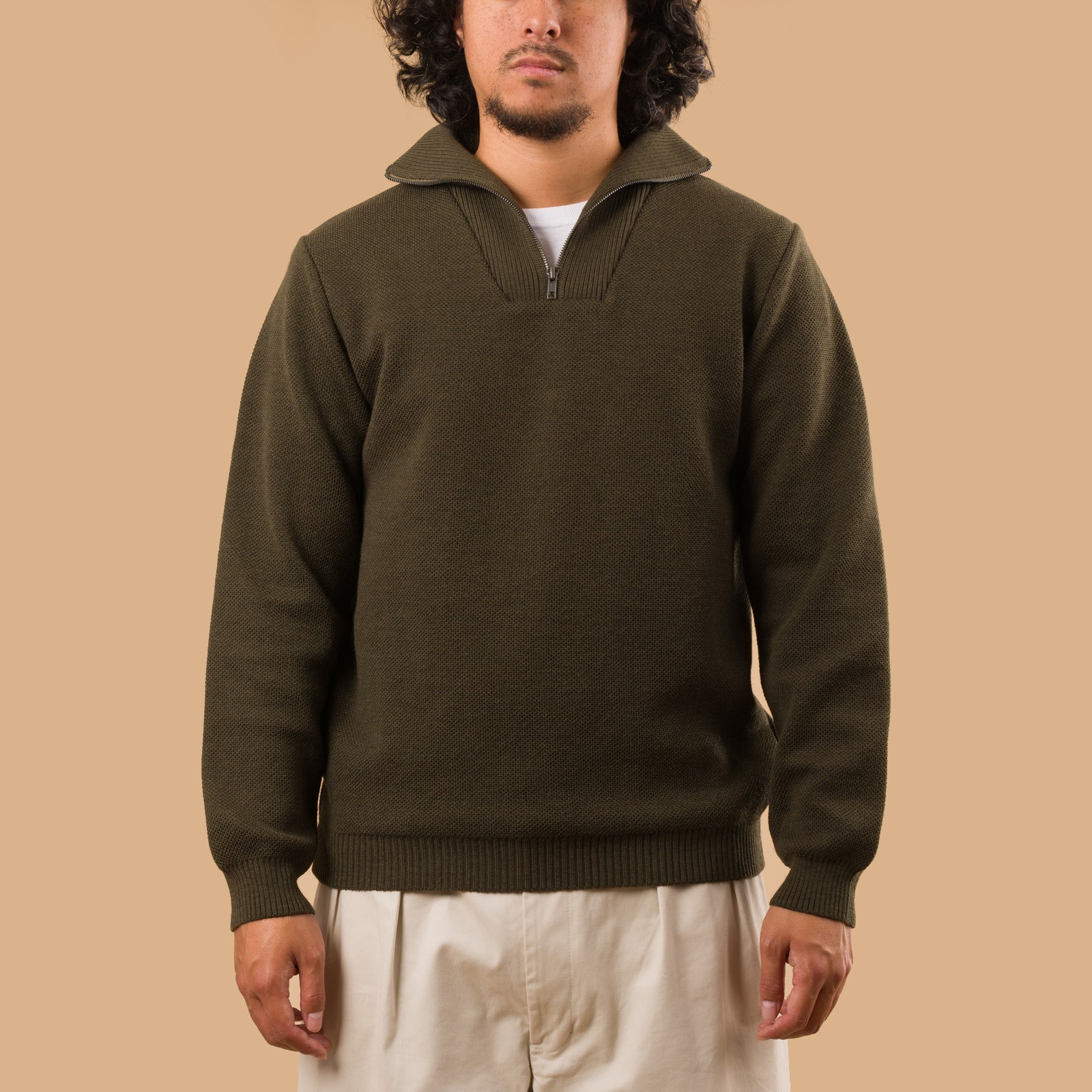 Youri Khaki Truck Driver Sweater