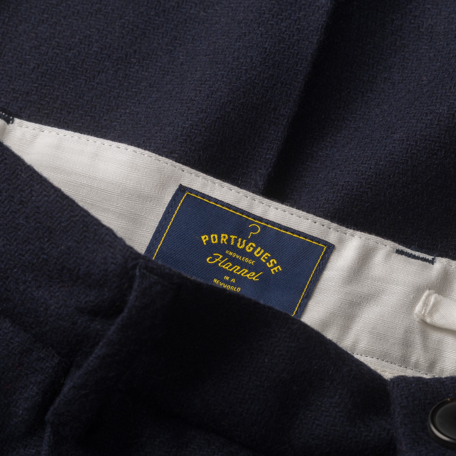 Single Pleat Trousers Wool Navy