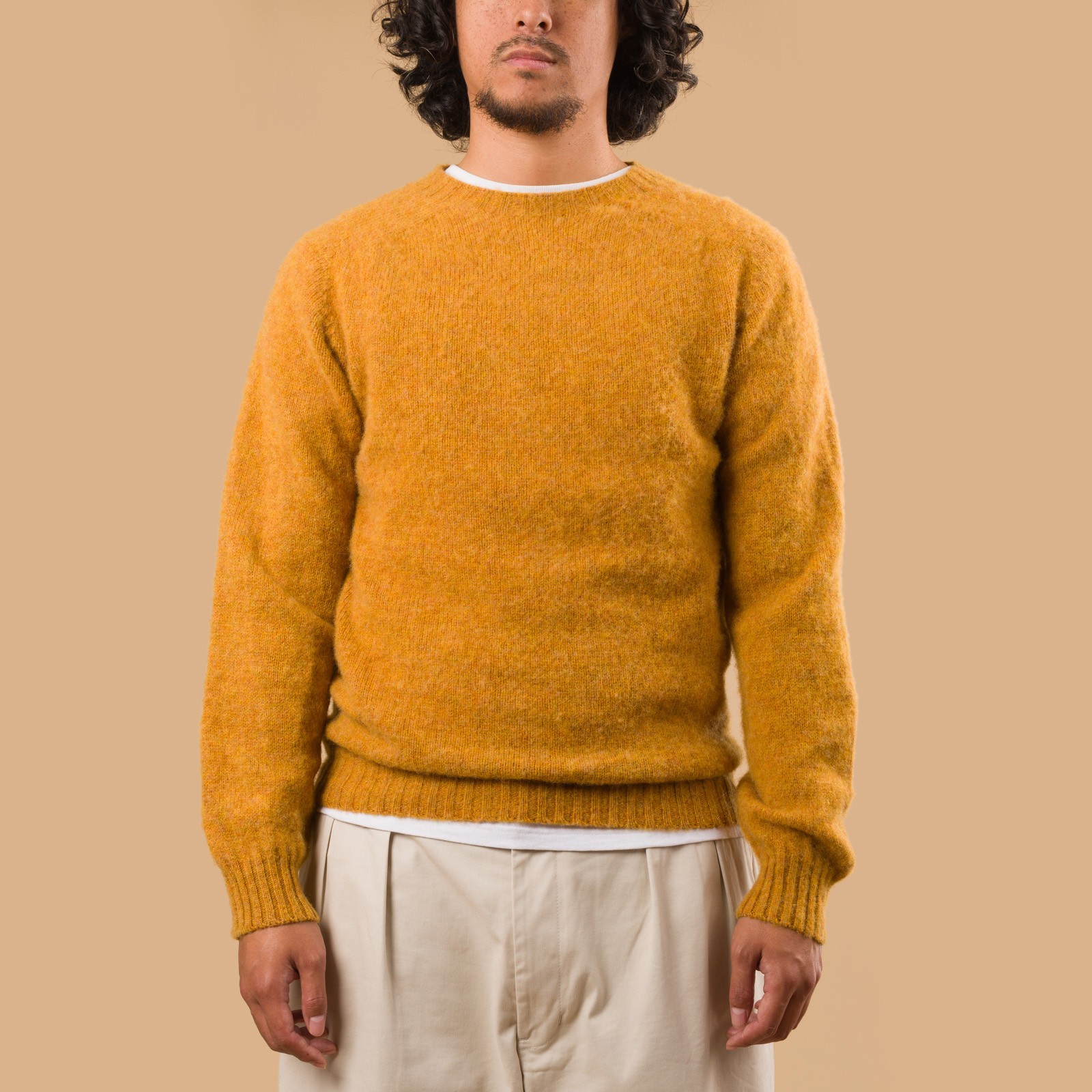 Shaggy Crew Neck Gold Dust