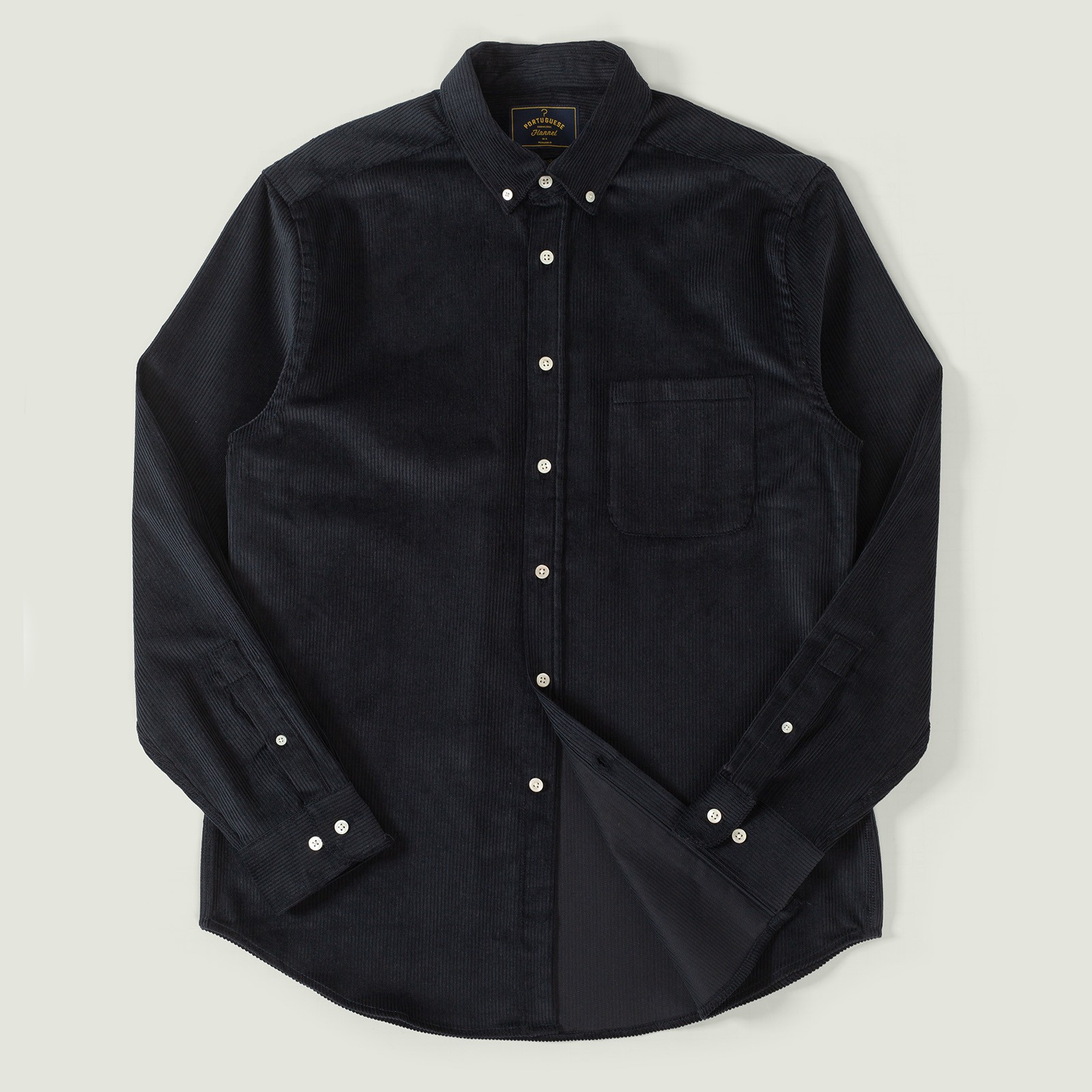 PORTUGUESE FLANNEL flâneurs chemise velours Lobo navy vignette