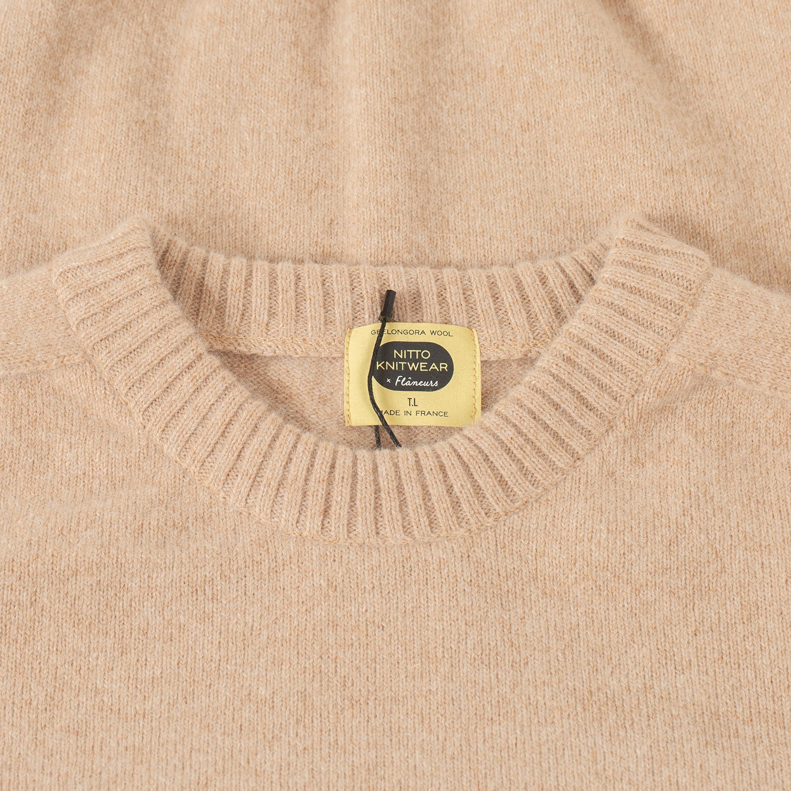 NITTO KNITWEAR X FLANEURS / Bedros Geelongora Sweater Fawn
