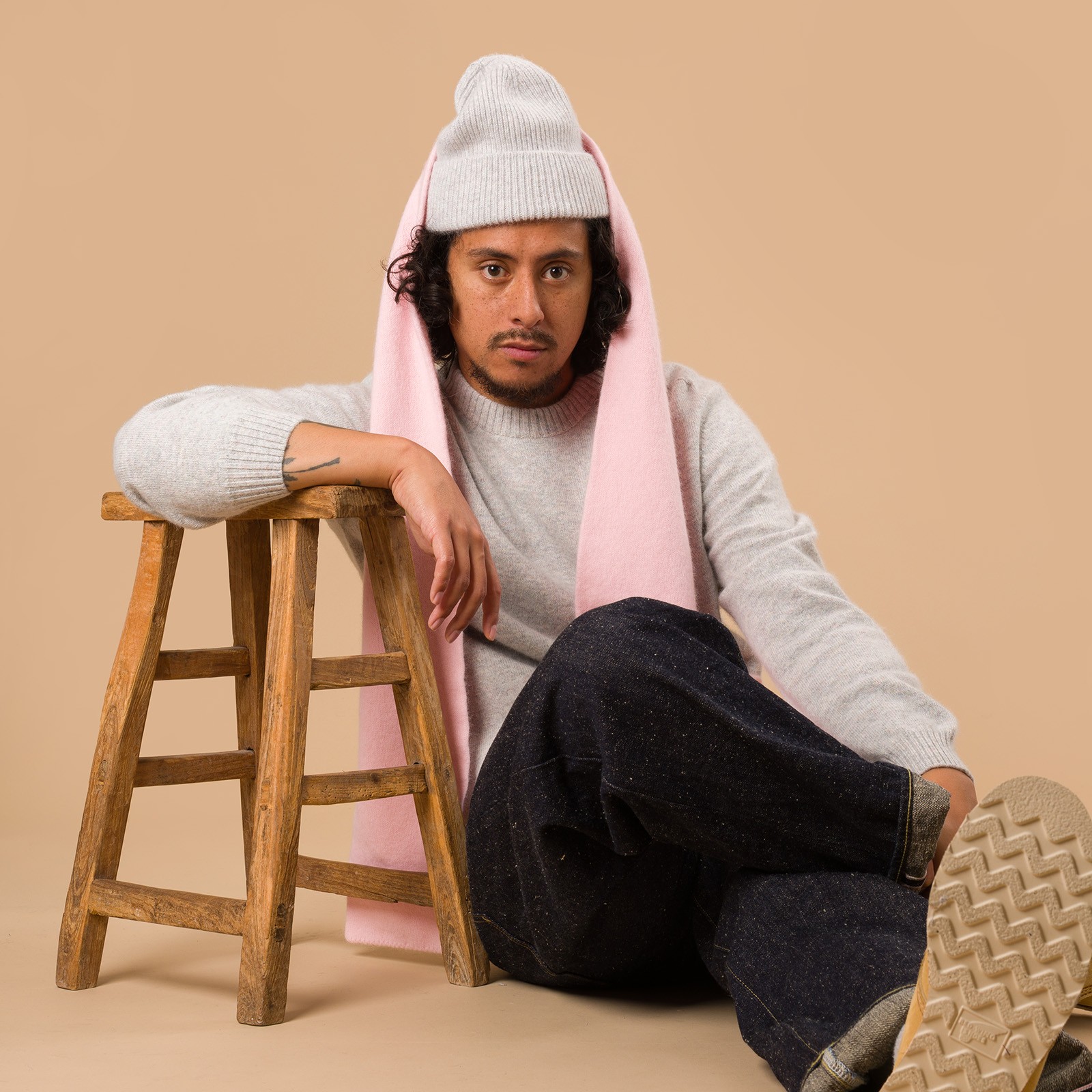 NITTO KNITWEAR X FLANEURS / Bedros Geelongora Sweater Quartz