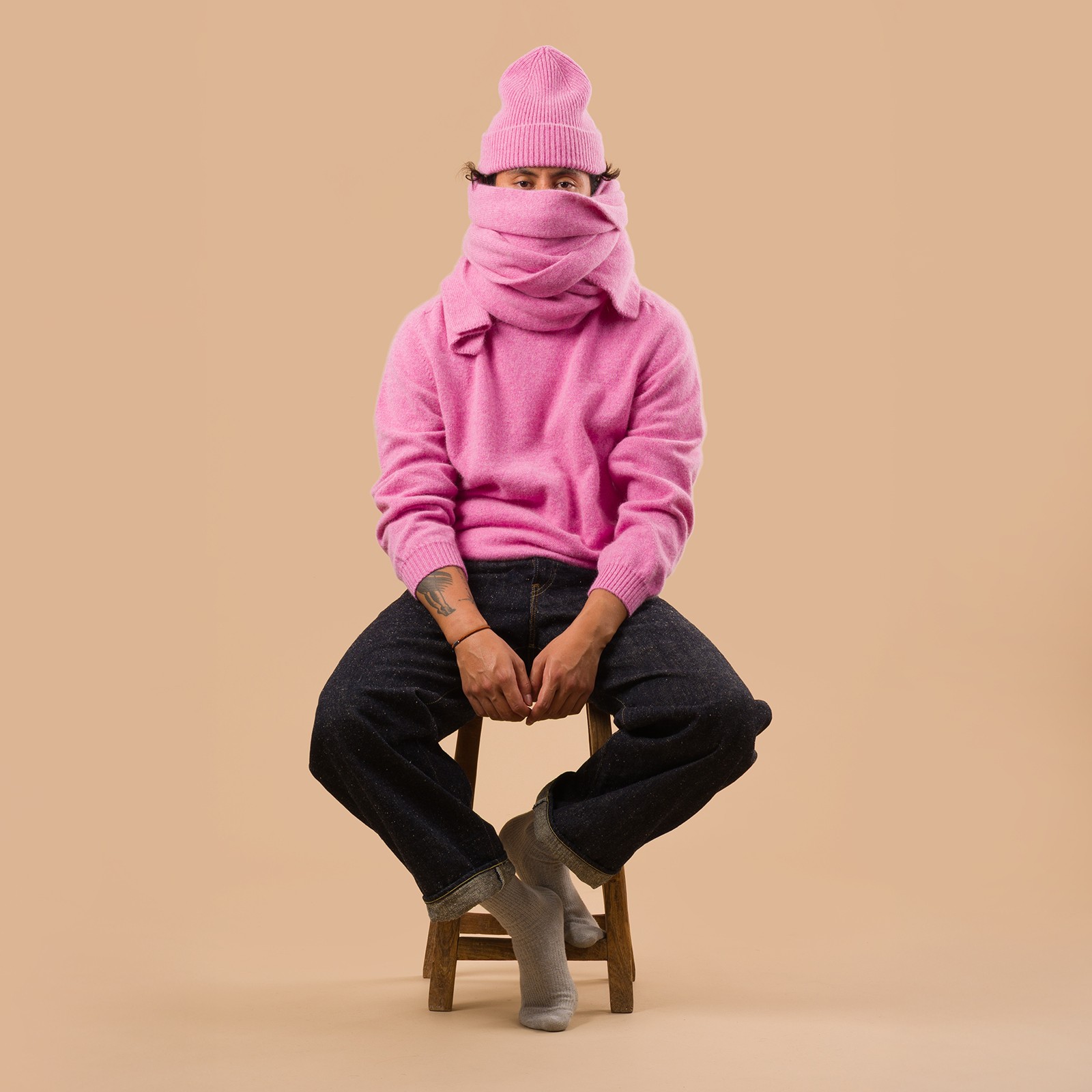 NITTO KNITWEAR X FLANEURS / Bedros Geelongora Sweater Fondant