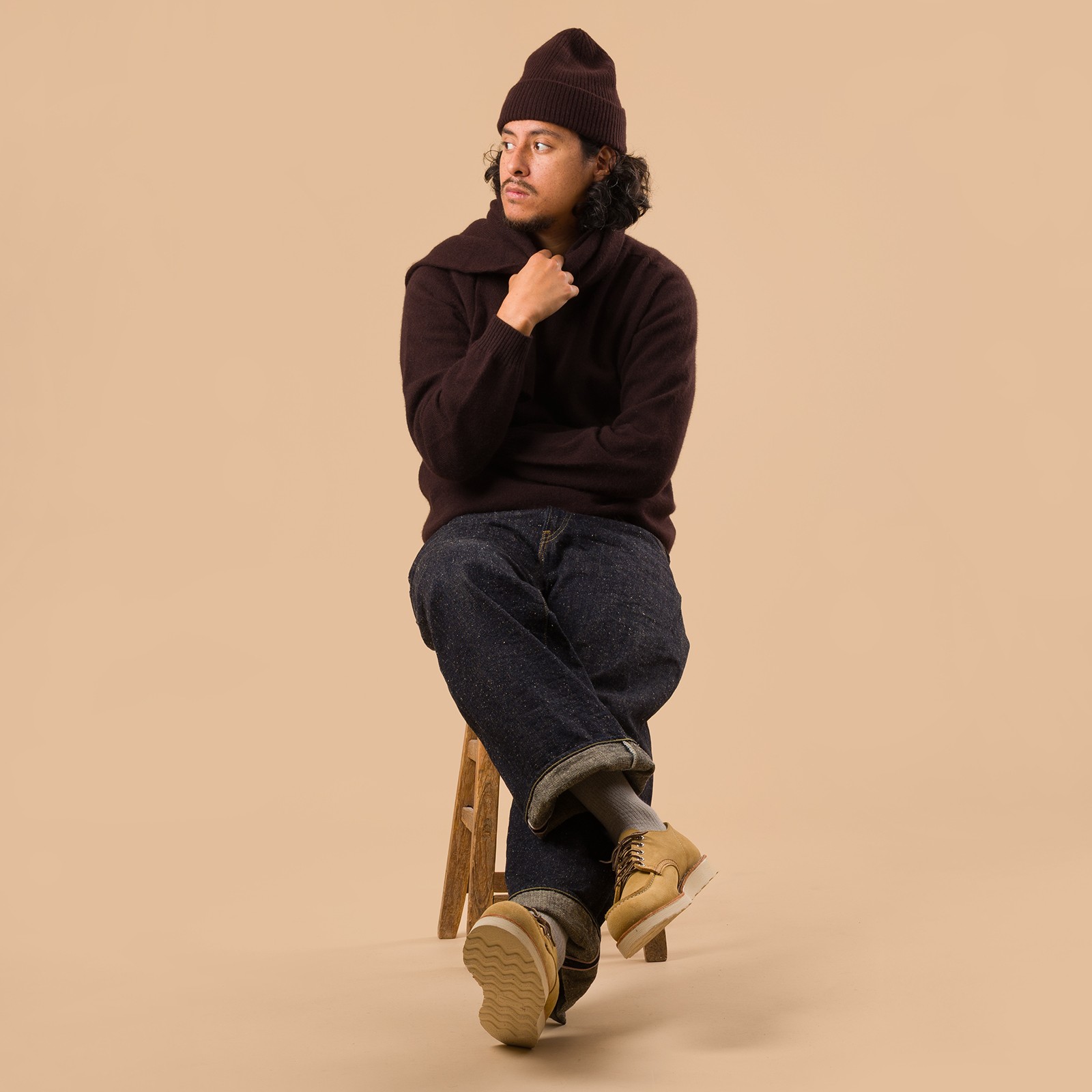NITTO KNITWEAR X FLANEURS / Bedros Geelongora Sweater Ebony