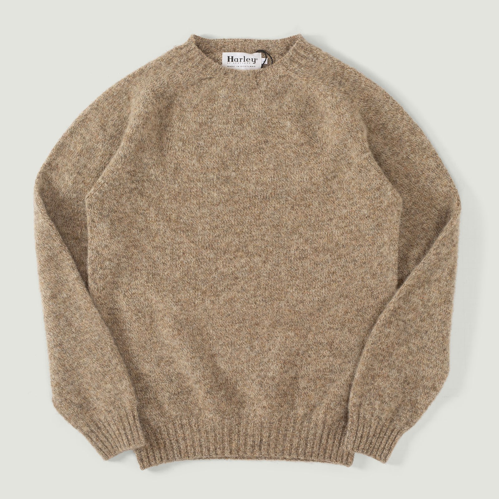 Shaggy Crew Neck Pebble