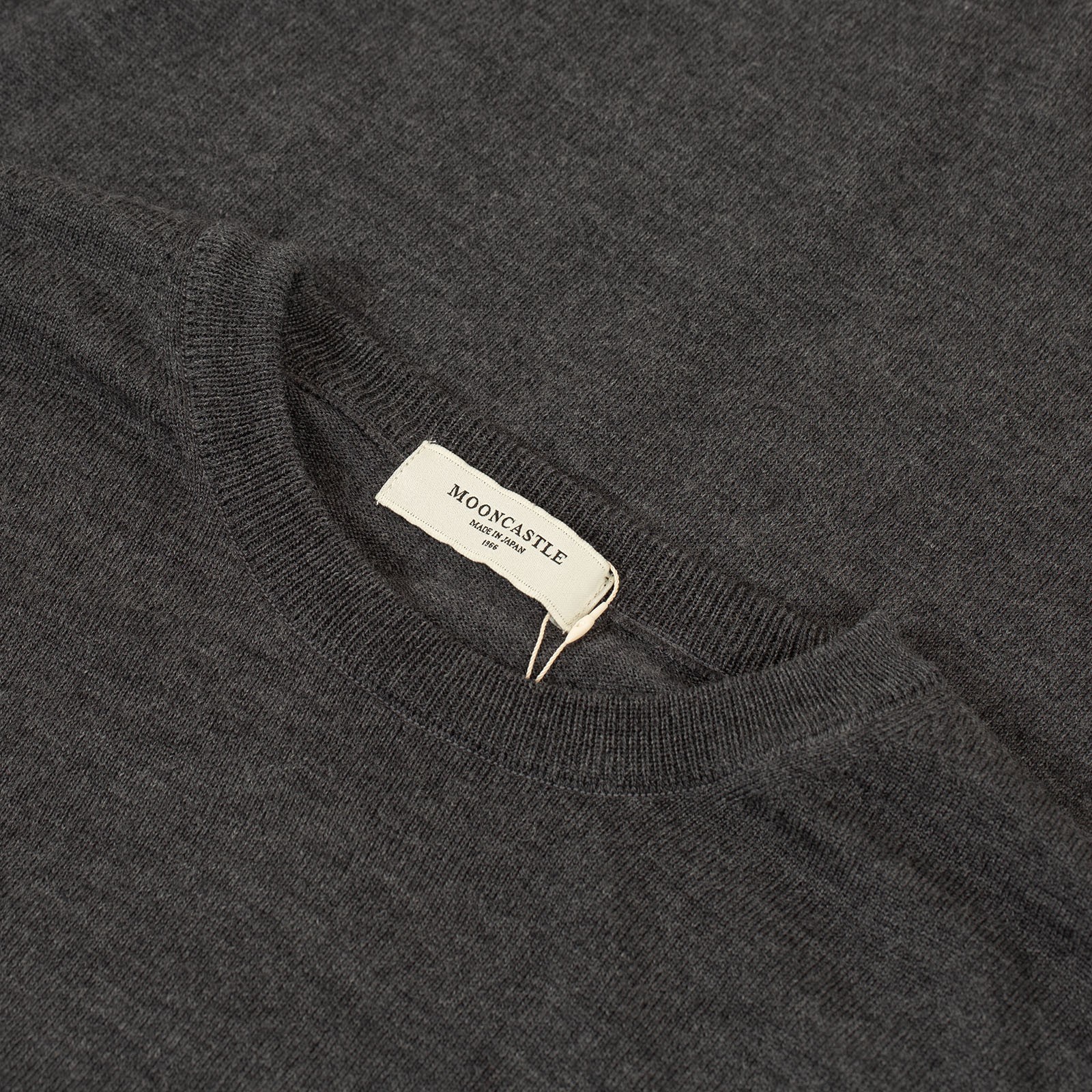 col flâneursMOONCASTLE 12G Wool Crew Neck gray
