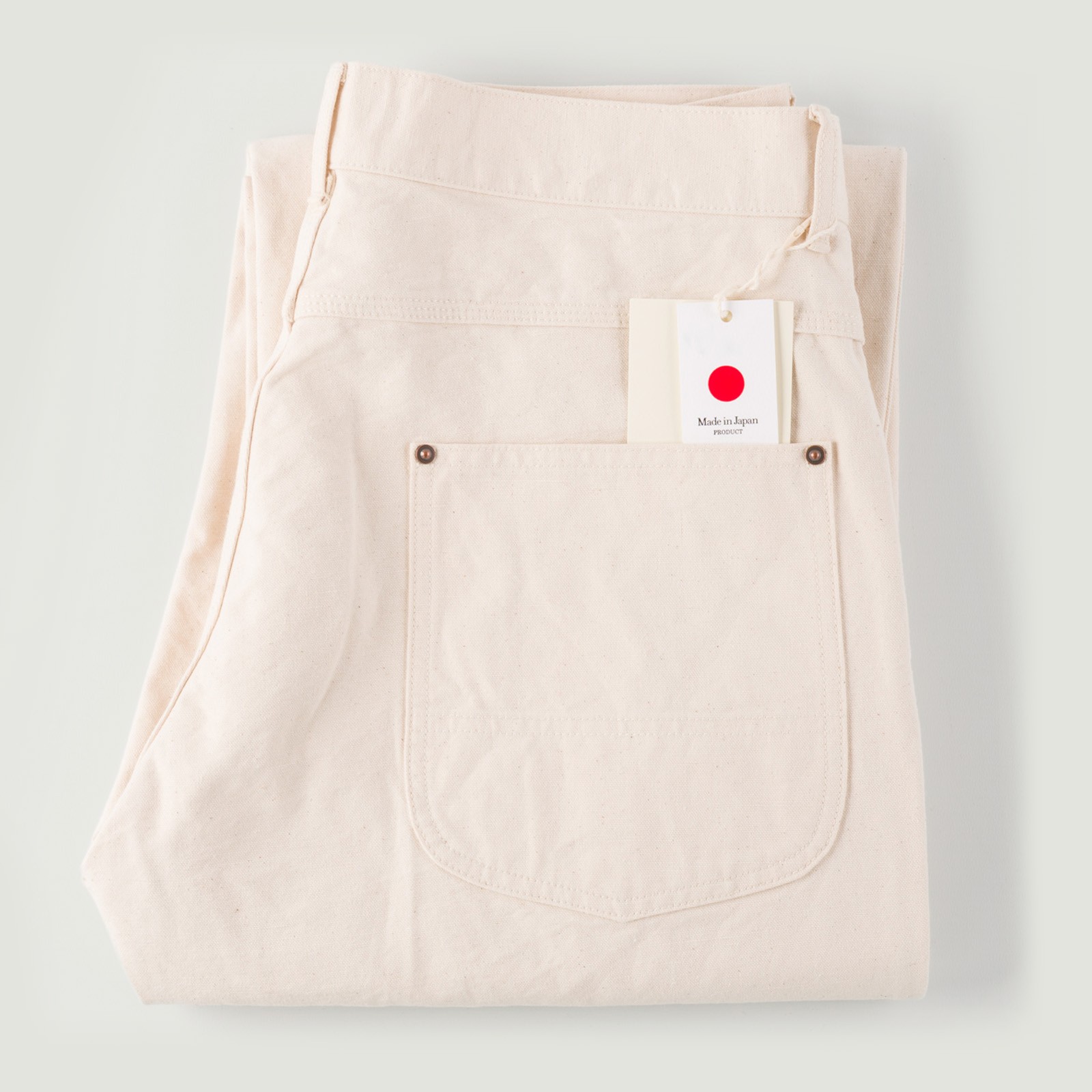 F0530 Cotton Duck Work Pants Ecru