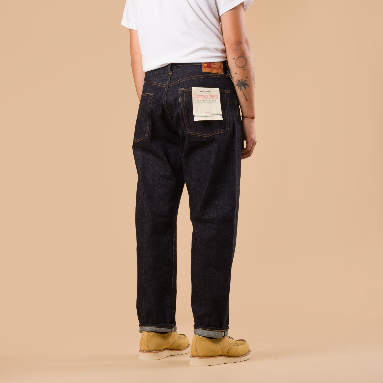 F153 5P Tapered Indigo Selvedge Denim