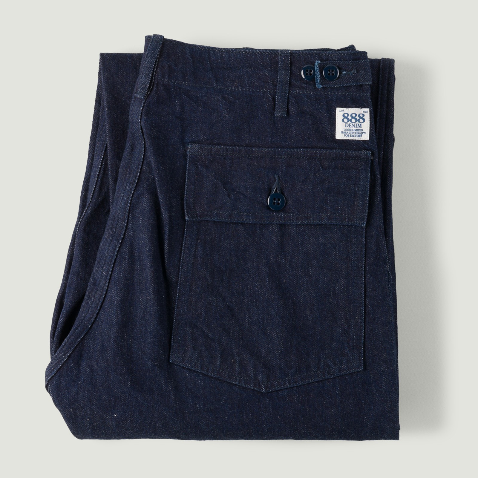 Image-Flâneurs_FOB FACTORY / F0541 888 Denim Baker Pants Indigo_Vignette