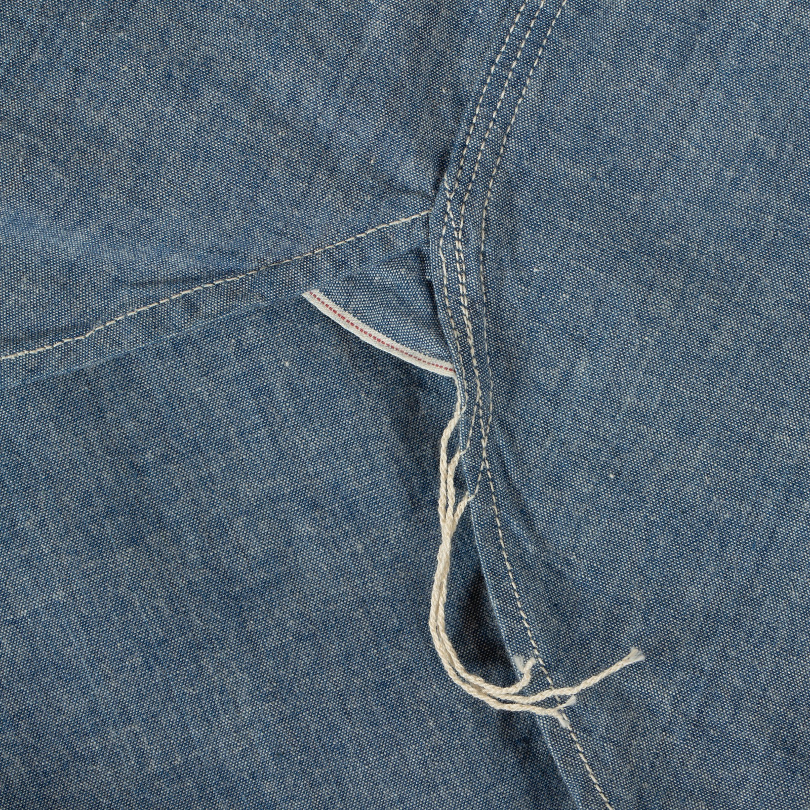 Image-Flâneurs_FOB FACTORY / F3494 Chambray Work Shirt_détail-1