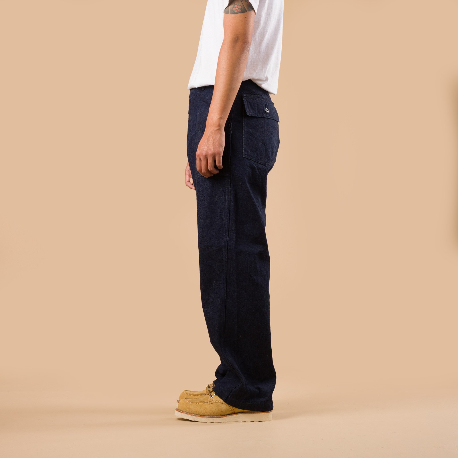 Image-Flâneurs_FOB FACTORY / F0541 888 Denim Baker Pants Indigo