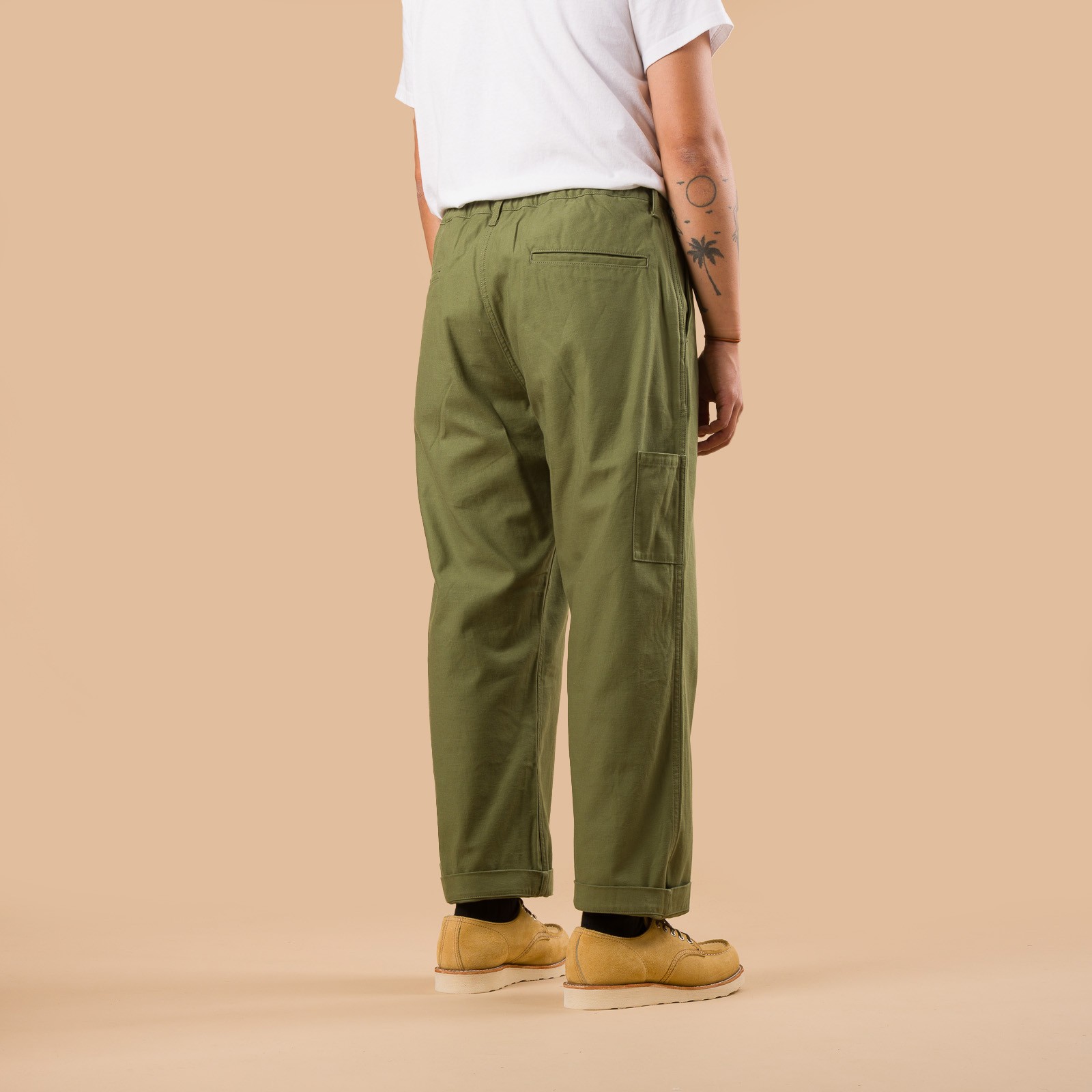 Image-Flâneurs_FOB FACTORY / F0542 Mountain Hike Trousers Olive