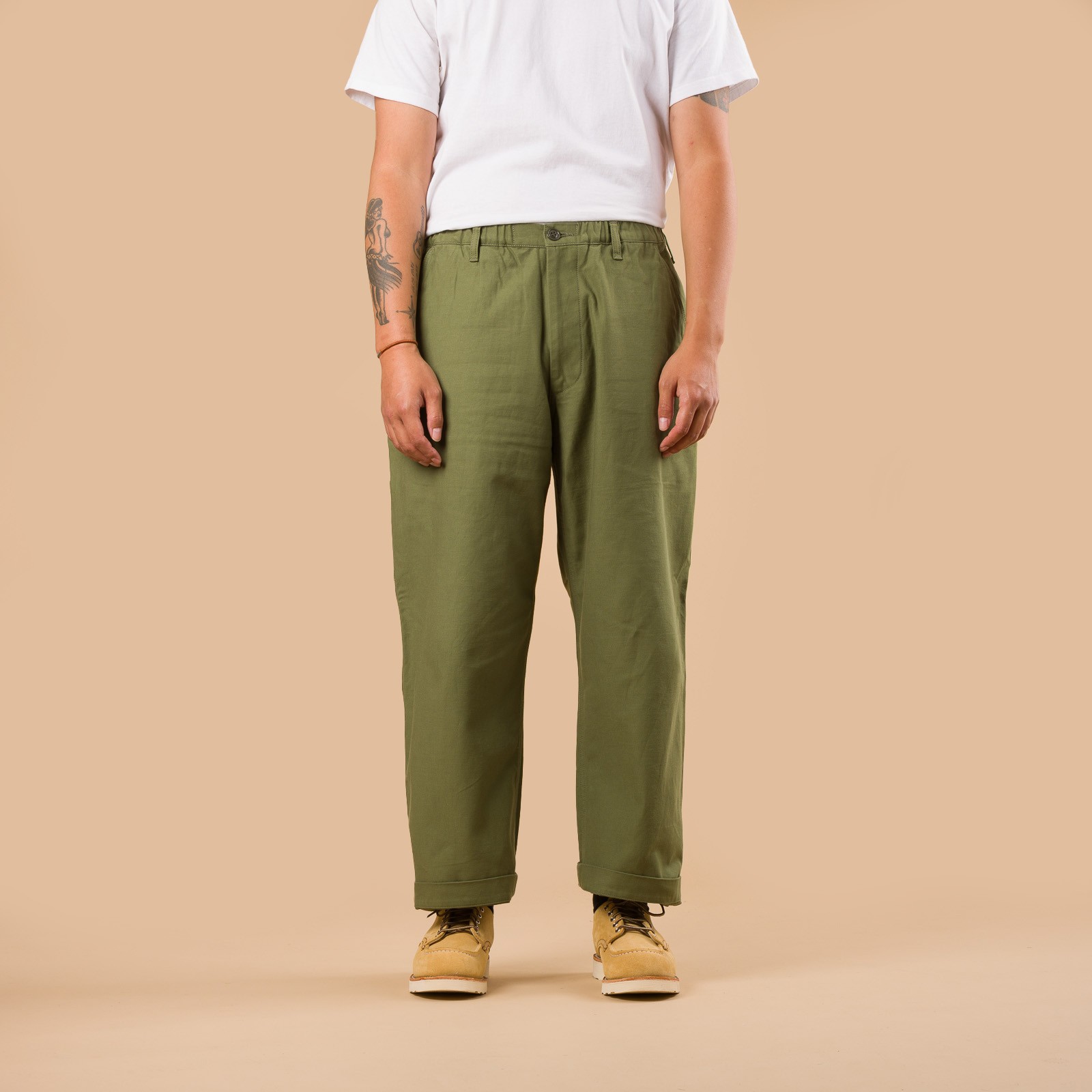 Image-Flâneurs_FOB FACTORY / F0542 Mountain Hike Trousers Olive
