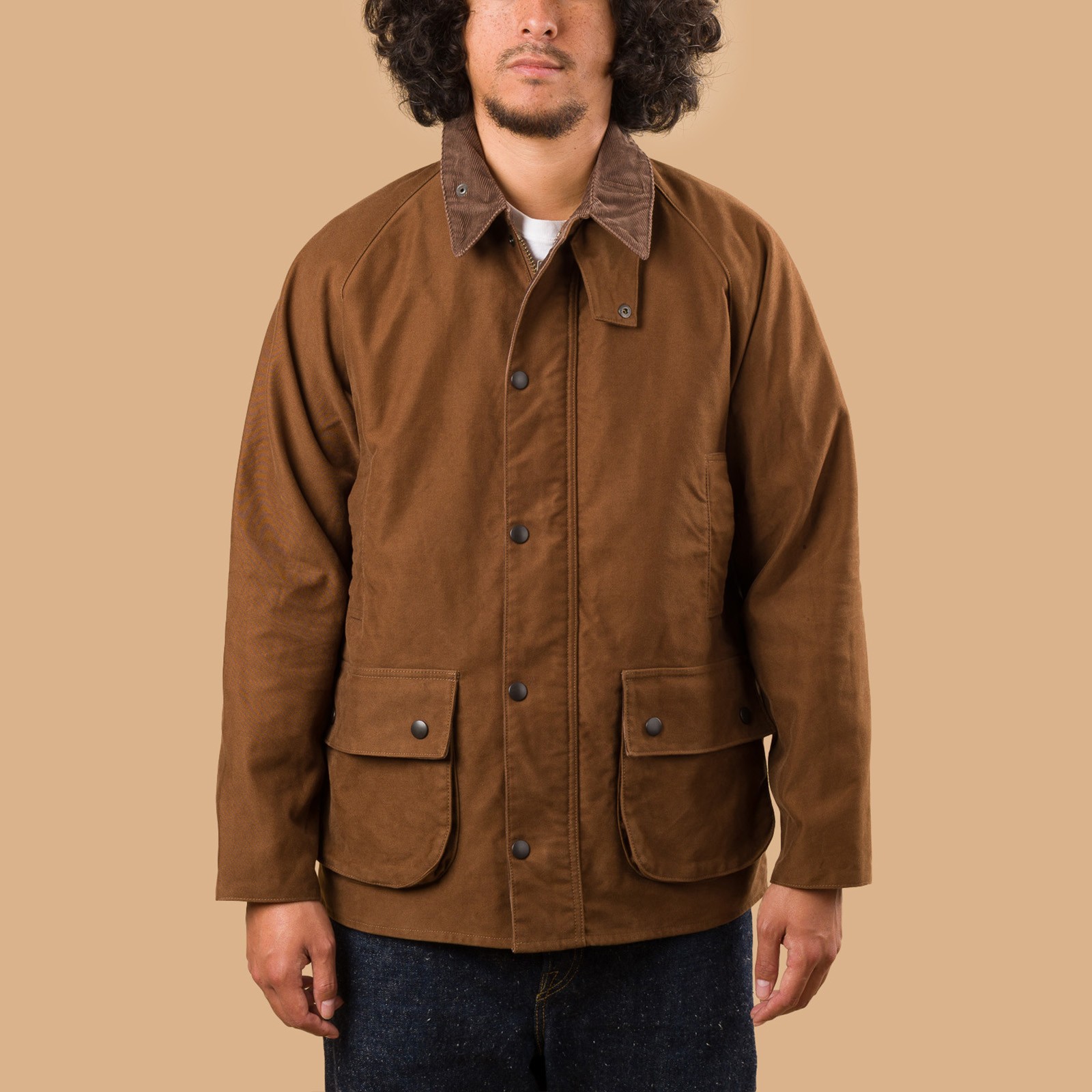 F2361 Heavy Moleskin Riding Jacket Brown
