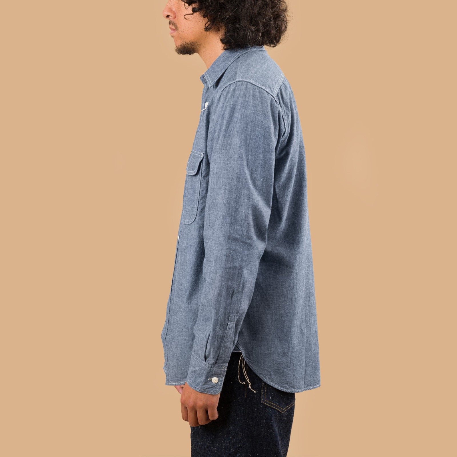 F3494 Chambray Work Shirt