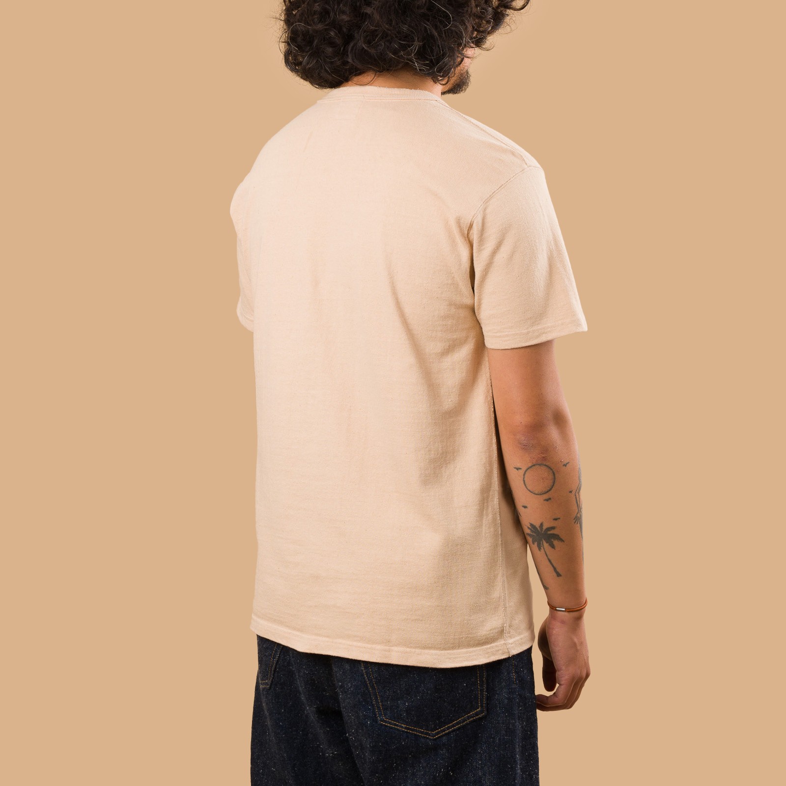 Image-Flâneurs_SAMURAI JEANS / Japanese Cotton Crew T-Shirt Kuri Light
