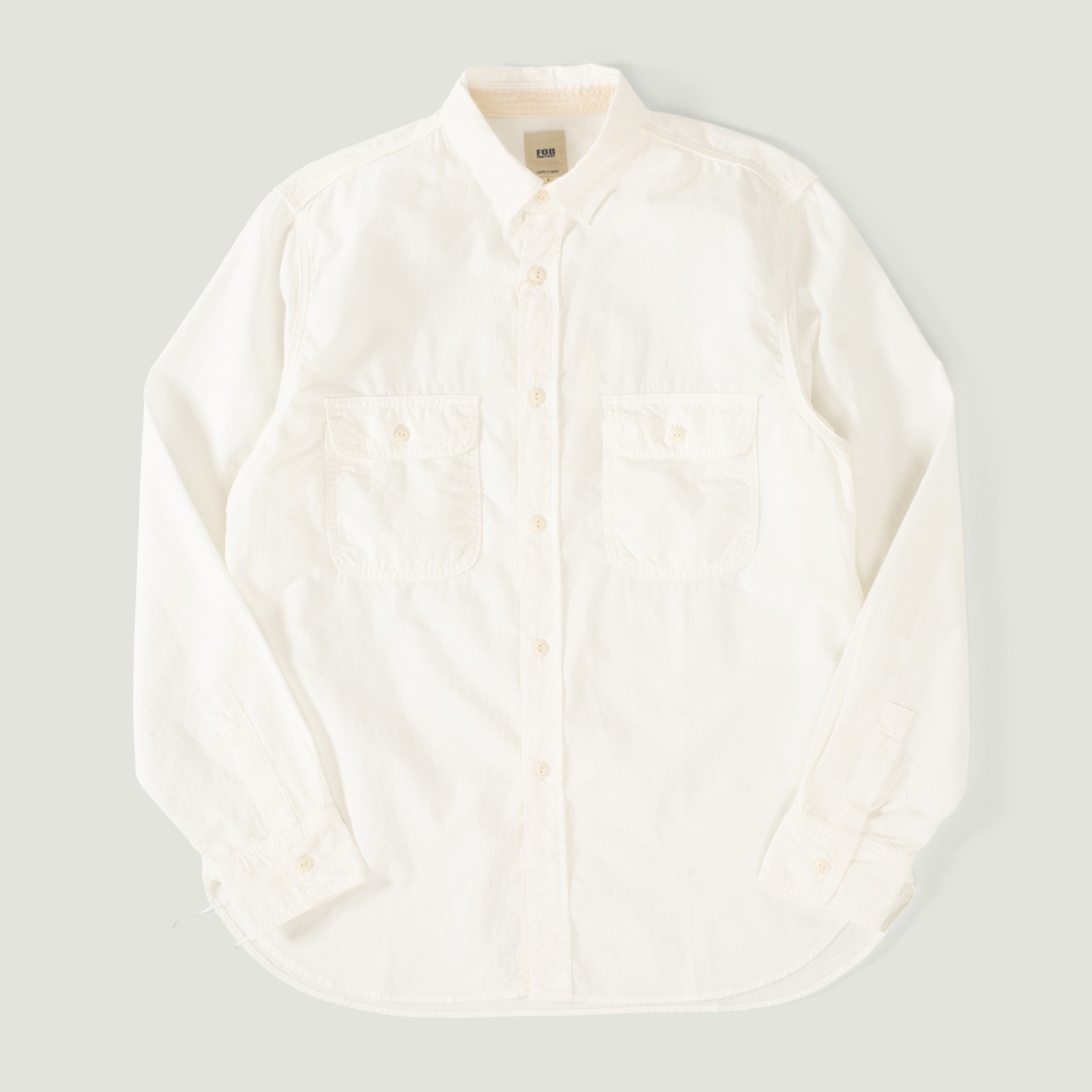 F3496 Oxford Work Shirt White