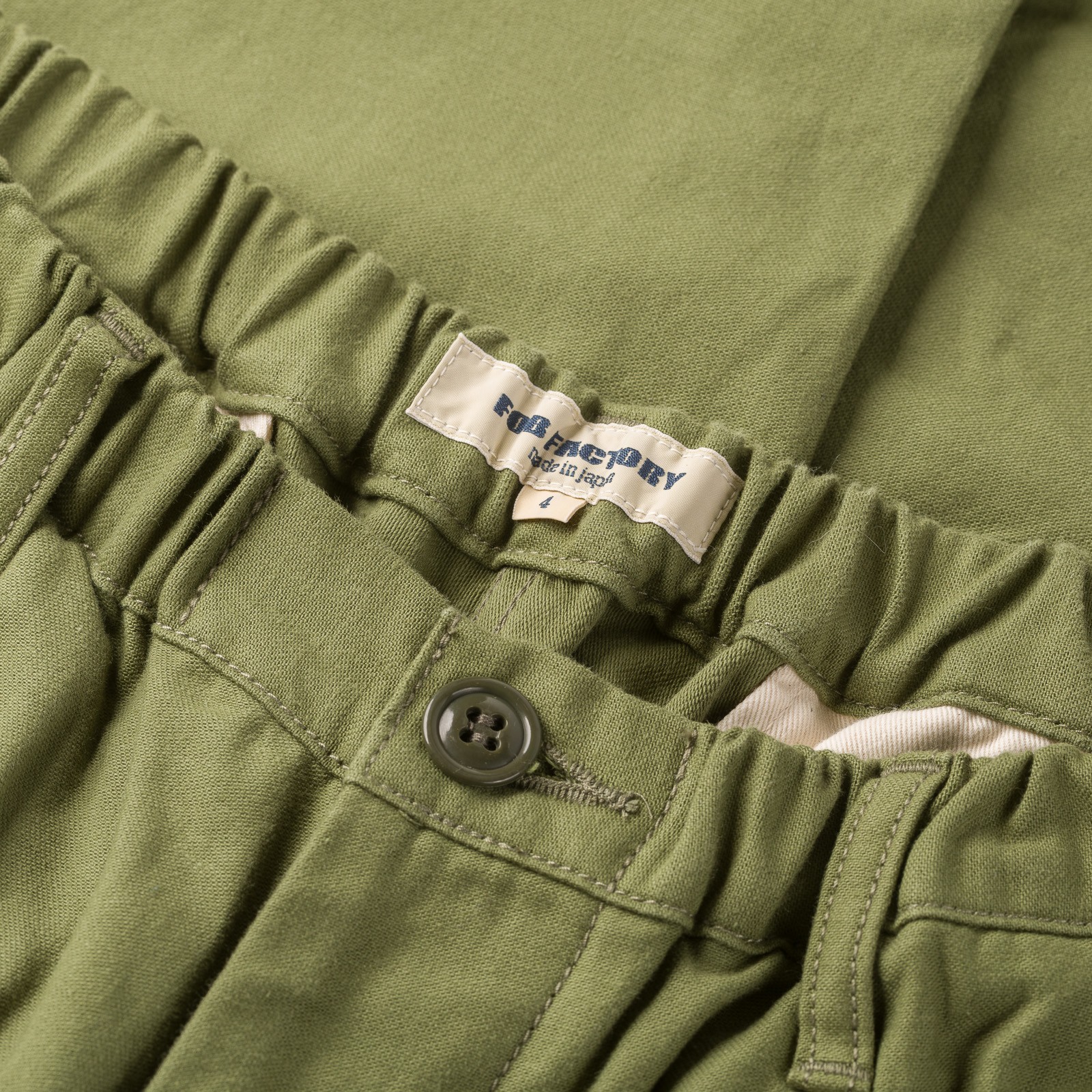 Image-Flâneurs_FOB FACTORY / F0542 Mountain Hike Trousers Olive_detail-1