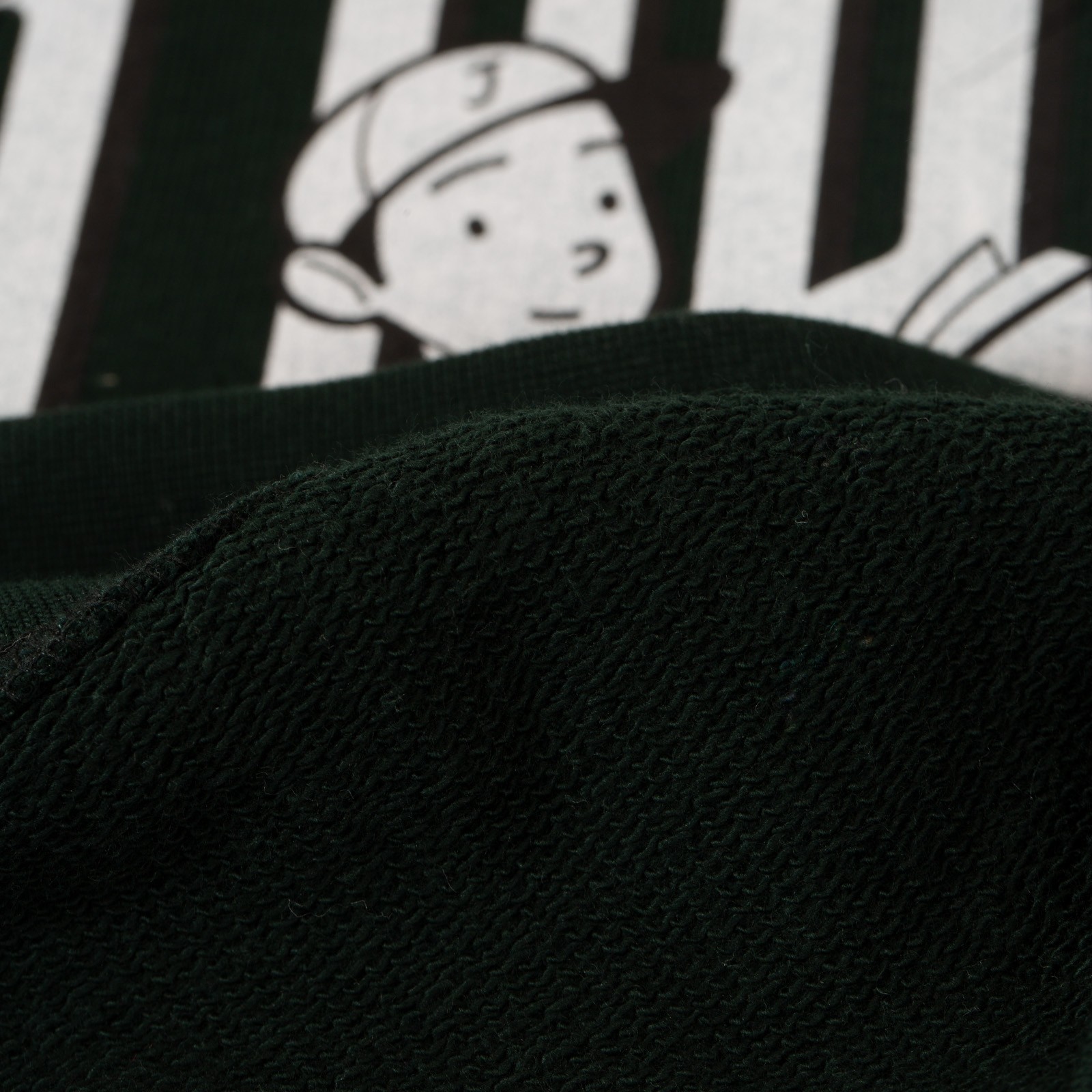 Image-Flâneurs_J. PRESS / Supima Recycle French Terry Aaron Chang Sweat Green_détail-1