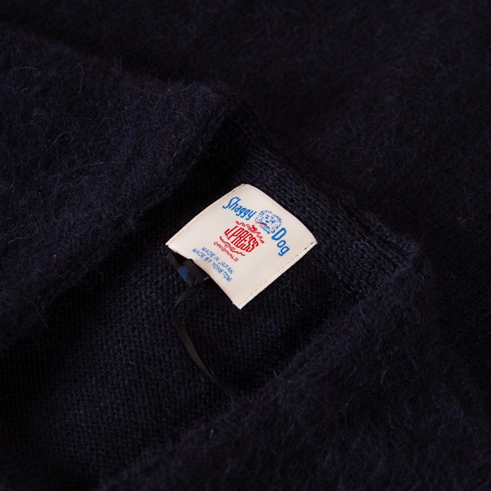 Shaggy Dog Sweater Cardigan Navy