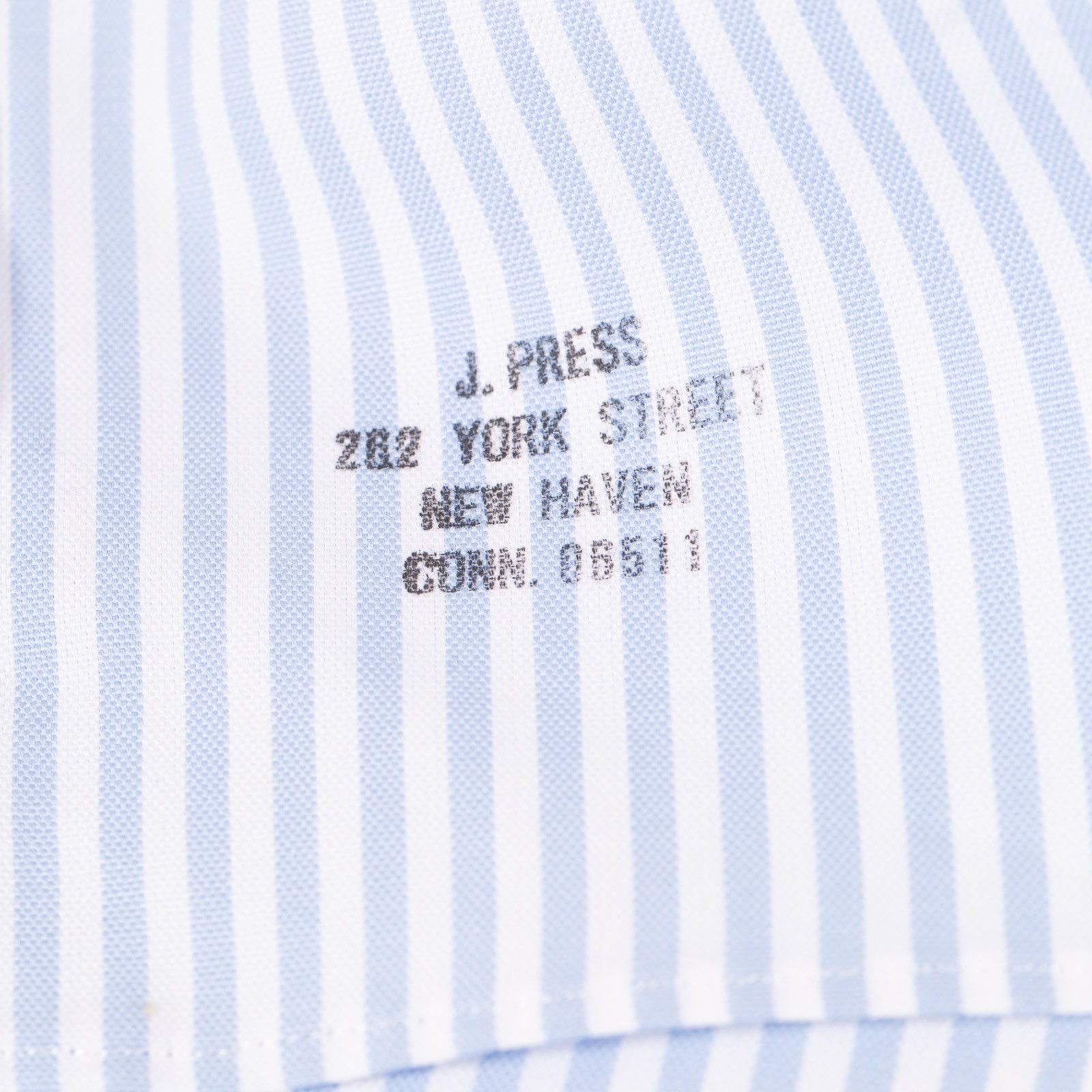 Image-Flâneurs_J. PRESS / Baggy Fit B.D. Pin Oxford Stripe_Détail-1