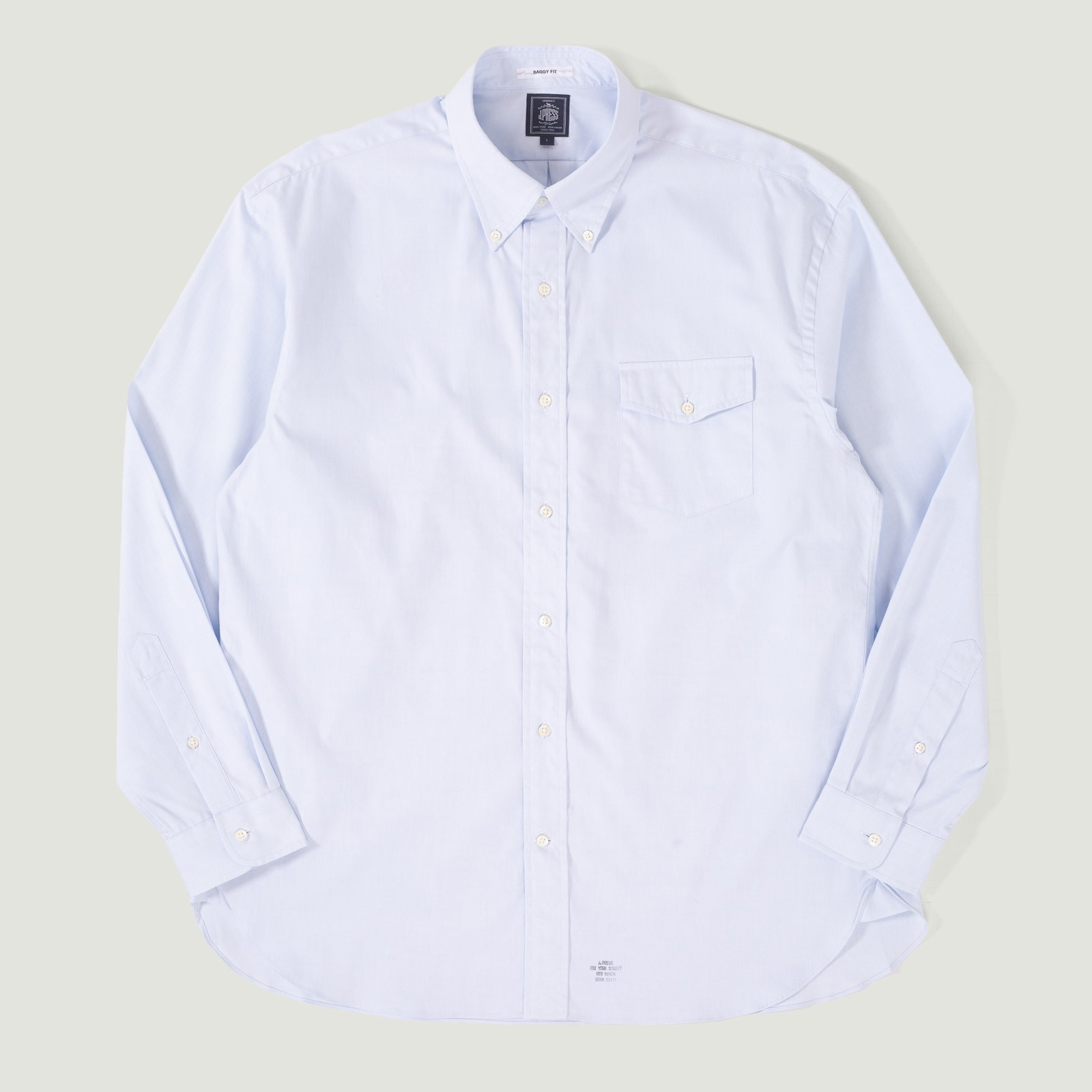 Image-Flâneurs_J. PRESS / Baggy Fit B.D. Pin Oxford Sax Blue_Vignette