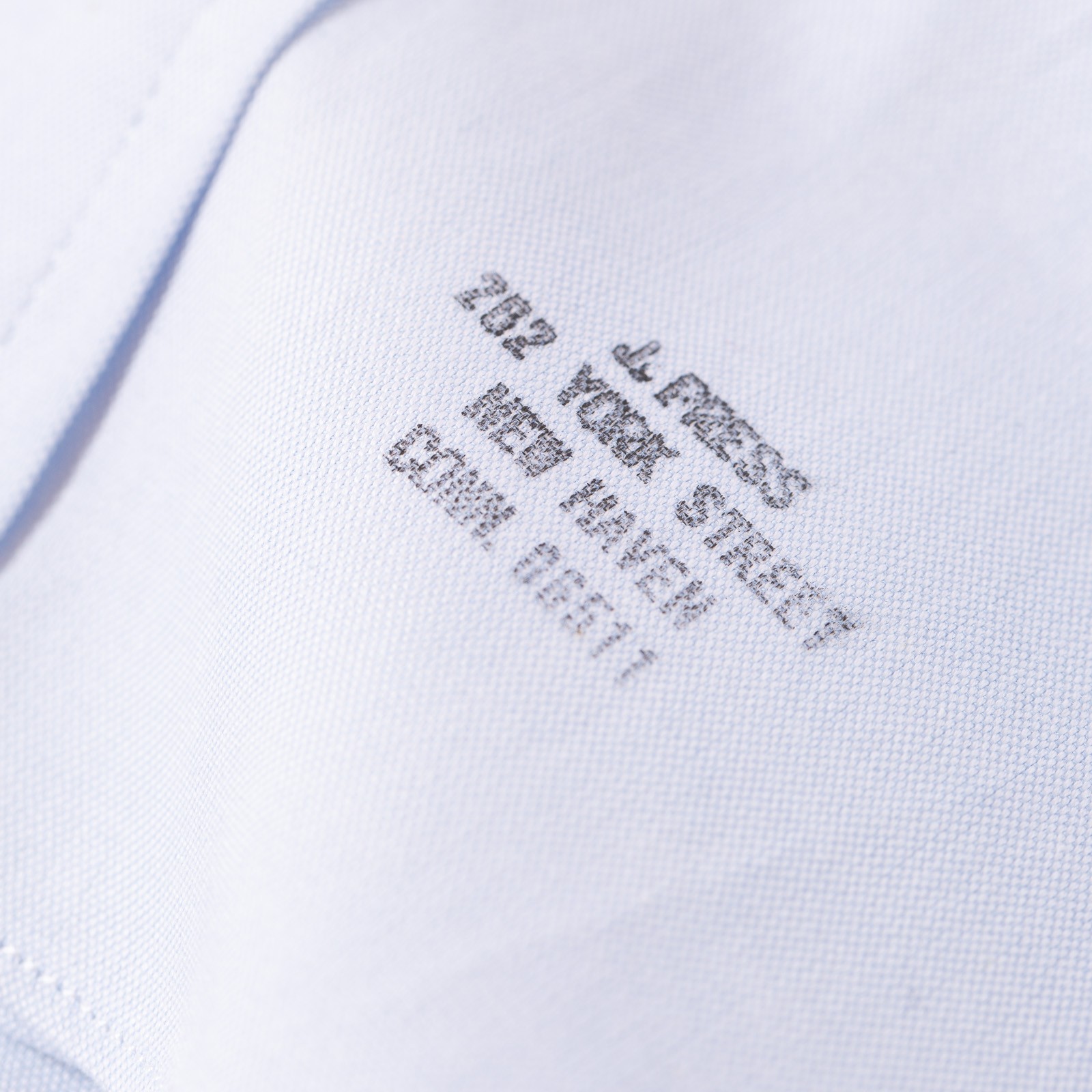 Image-Flâneurs_J. PRESS / Baggy Fit B.D. Pin Oxford Sax Blue_Détail-2