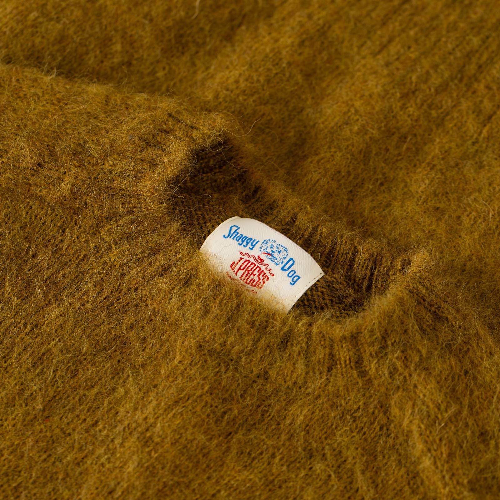 Shaggy Dog Crew Neck Sweater Brown