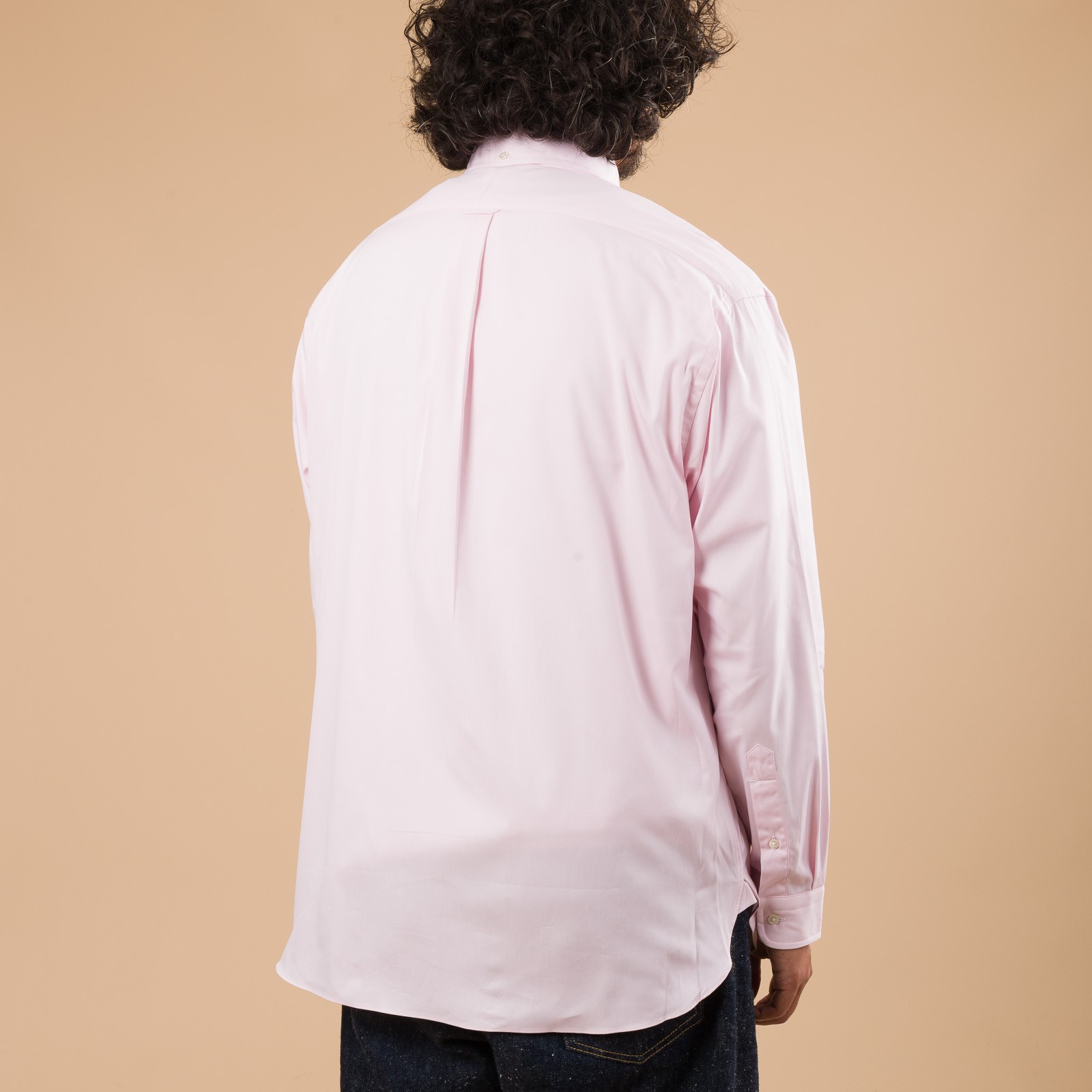 Image-Flâneurs_J. PRESS / Baggy Fit B.D. Pin Oxford Pink_De-dos