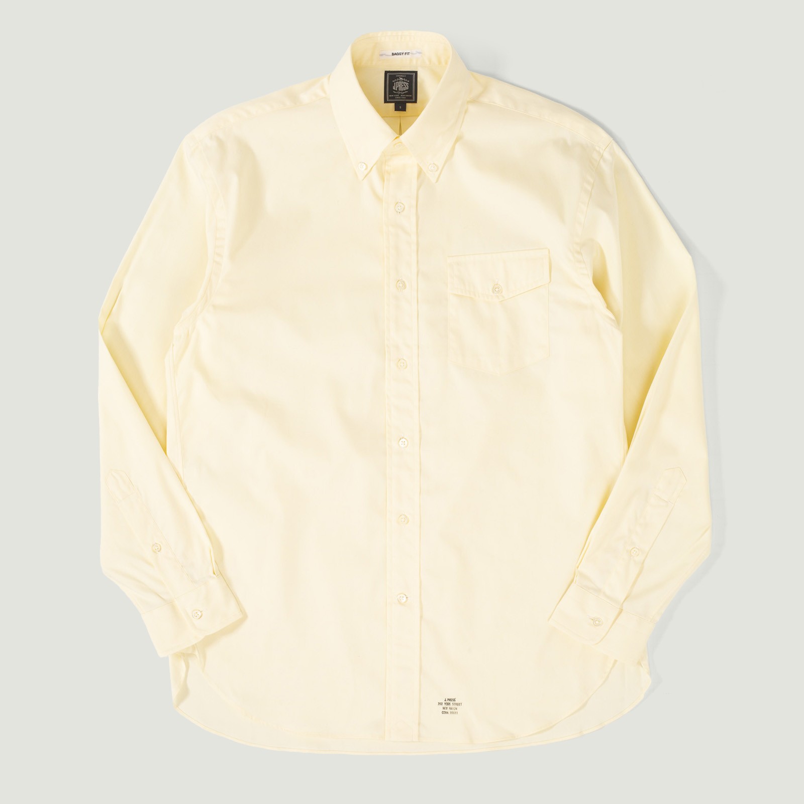 Image-Flâneurs_J. PRESS / Baggy Fit B.D. Pin Oxford Yellow_Vignette