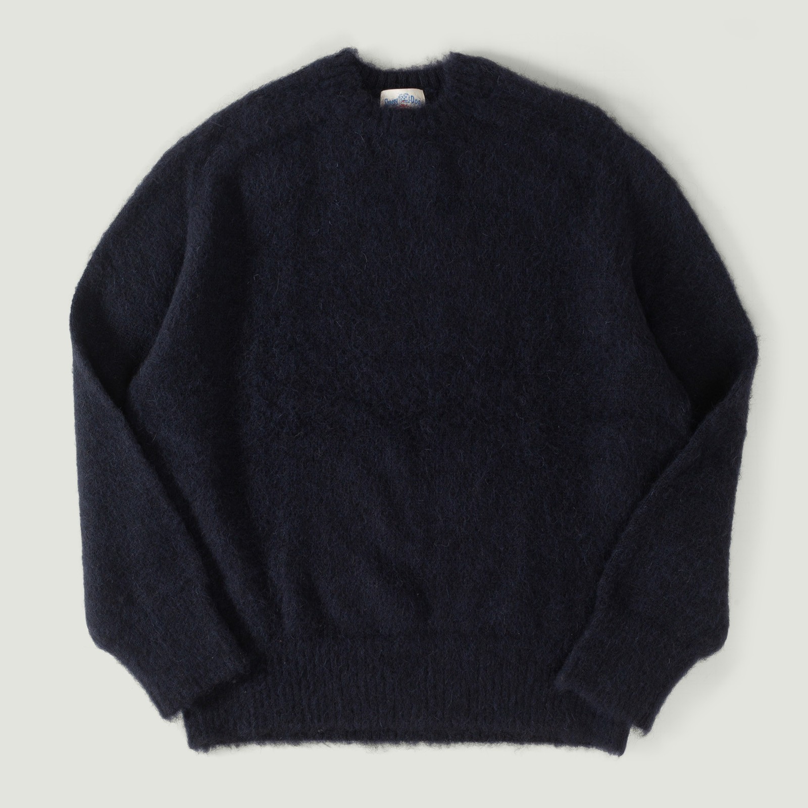 Shaggy Dog Crew Neck Sweater Navy