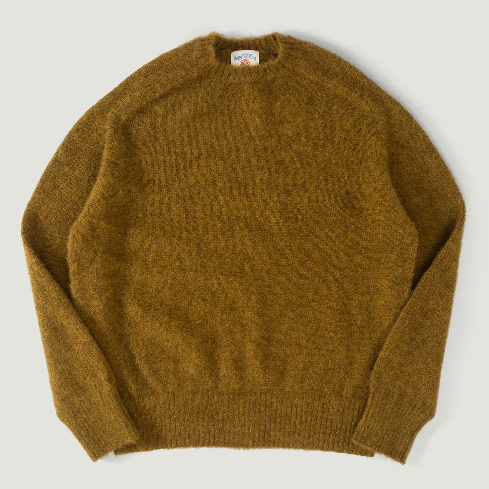 Shaggy Dog Crew Neck Sweater Brown