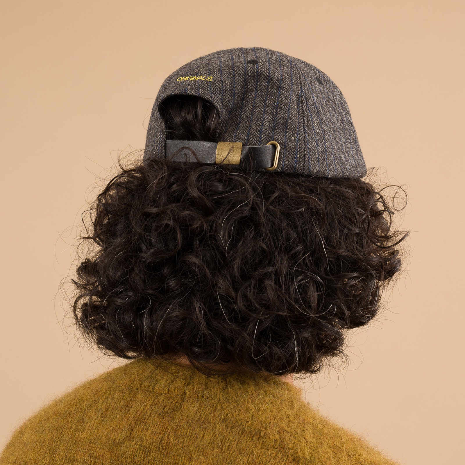 Lambs Tweed Logo Cap Grey