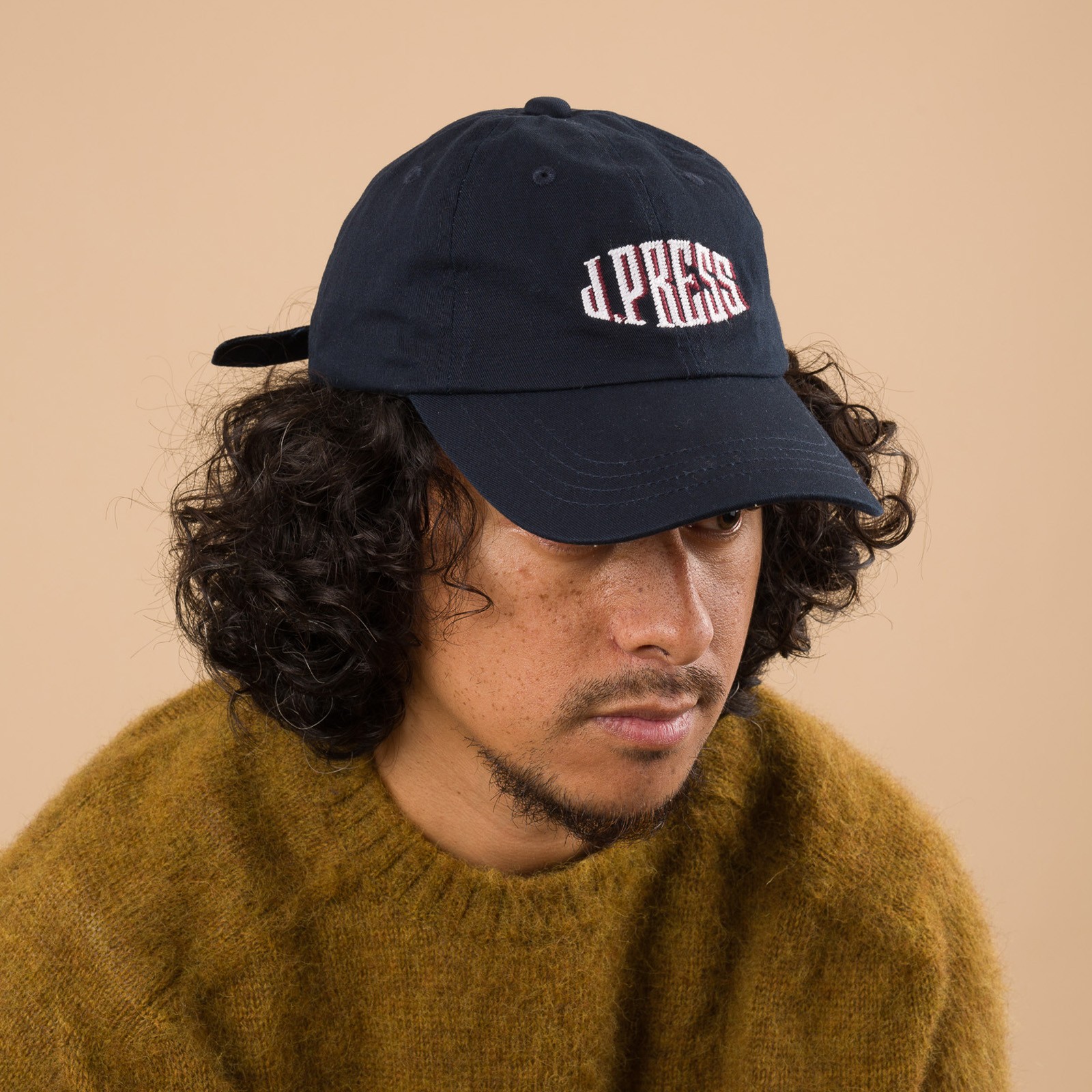 Cotton Twill Logo Cap Navy