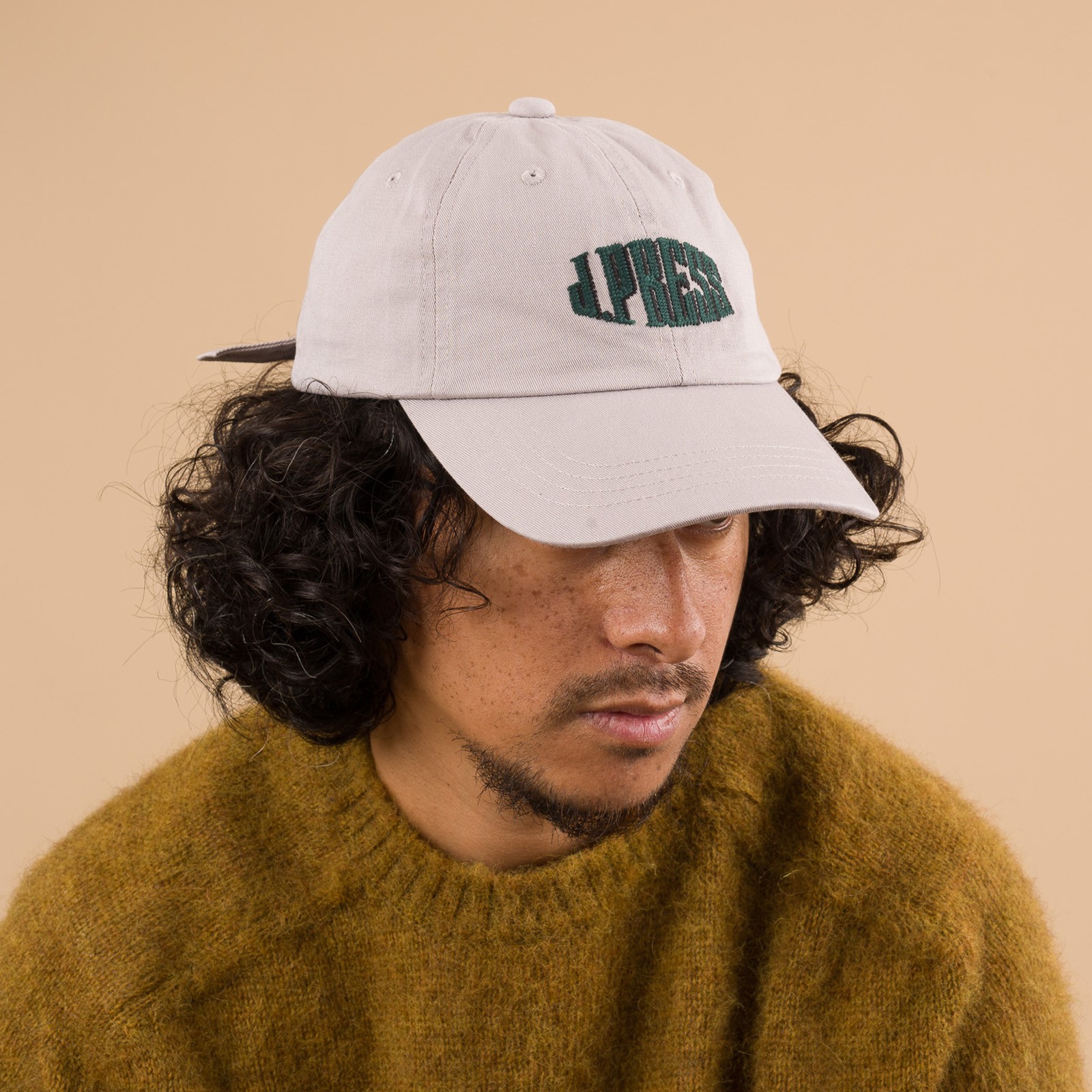 Cotton Twill Logo Cap Gray