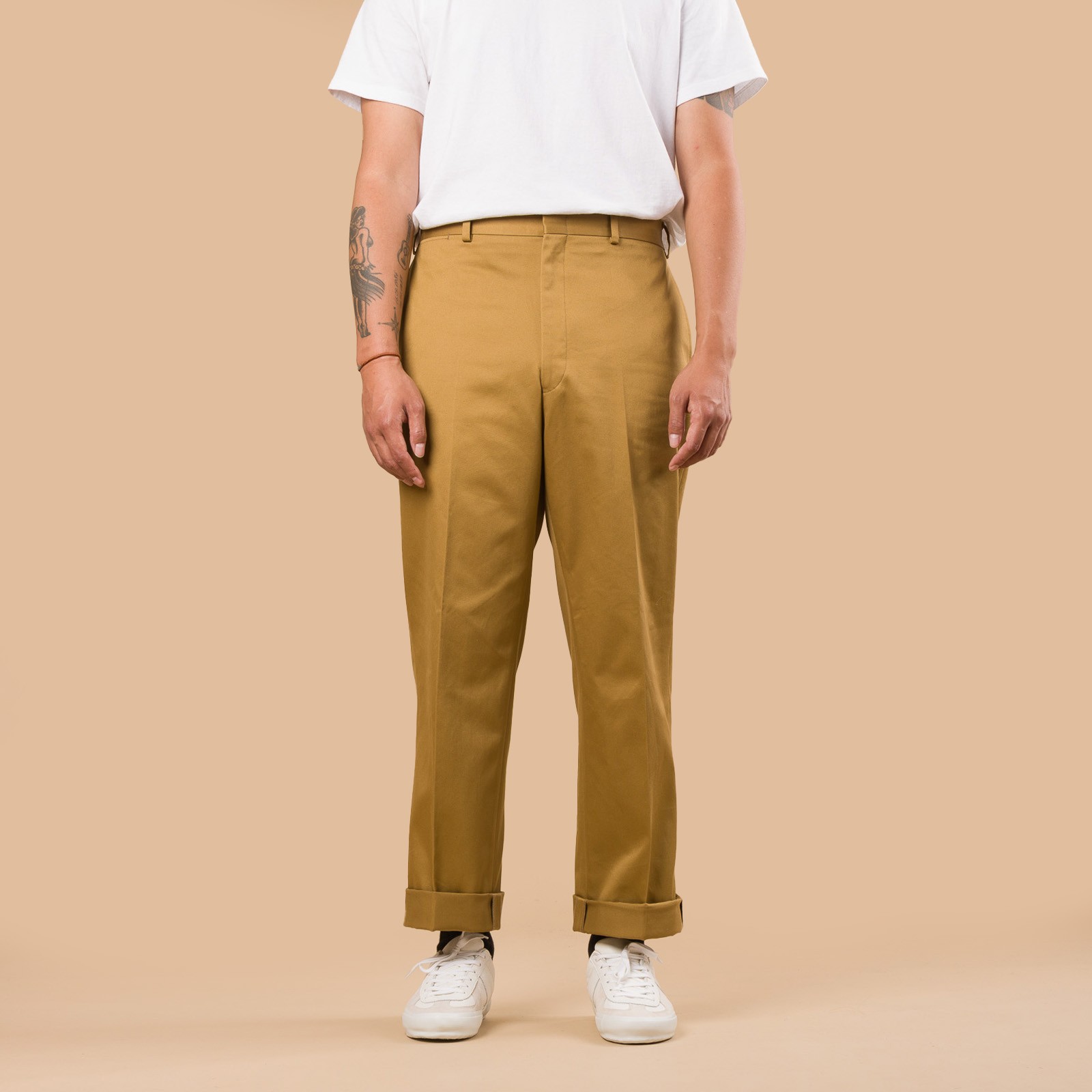 Image-Flâneurs_J. PRESS / Piped Stem West Point Khaki_de-face