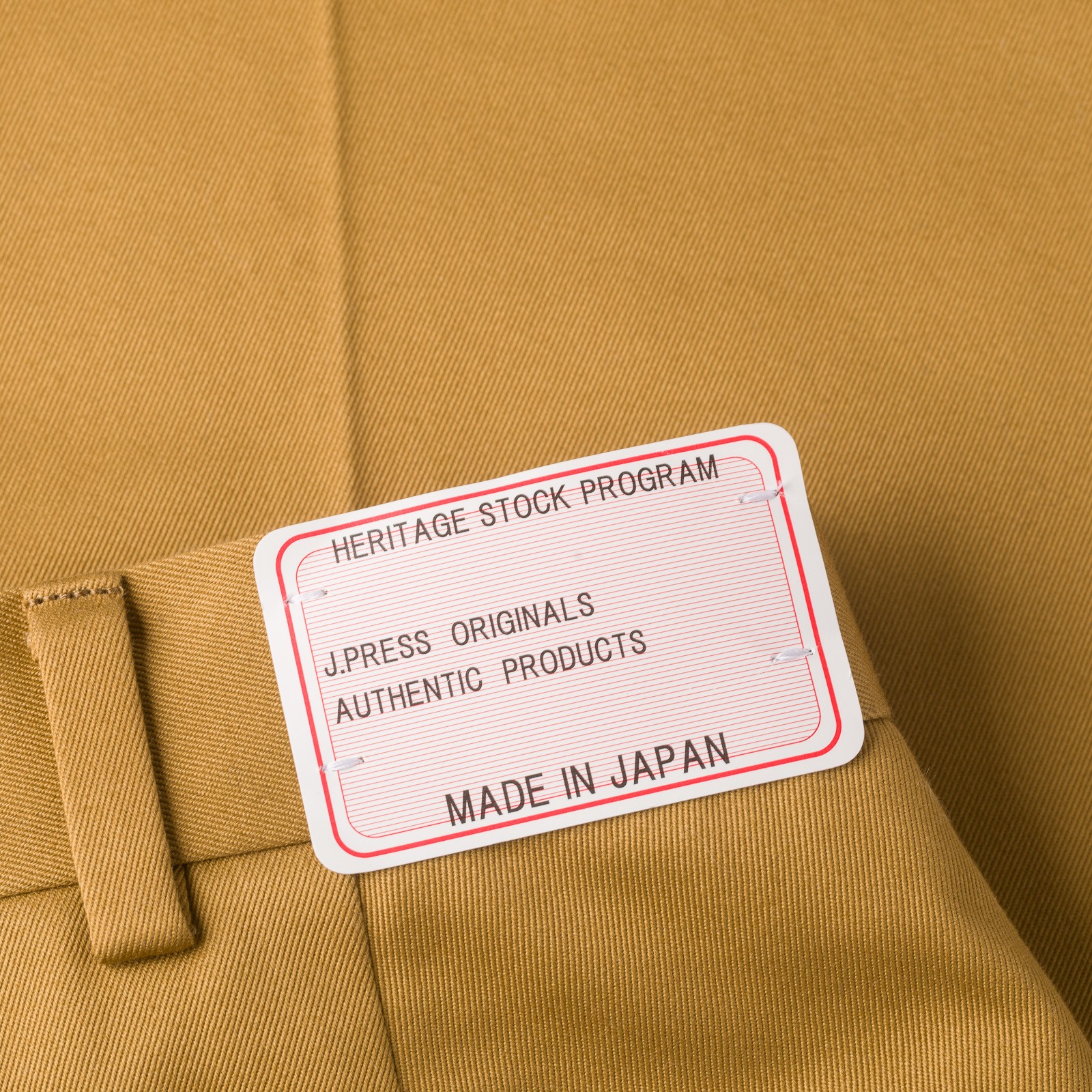 Image-Flâneurs_J. PRESS / Piped Stem West Point Khaki_détail-1