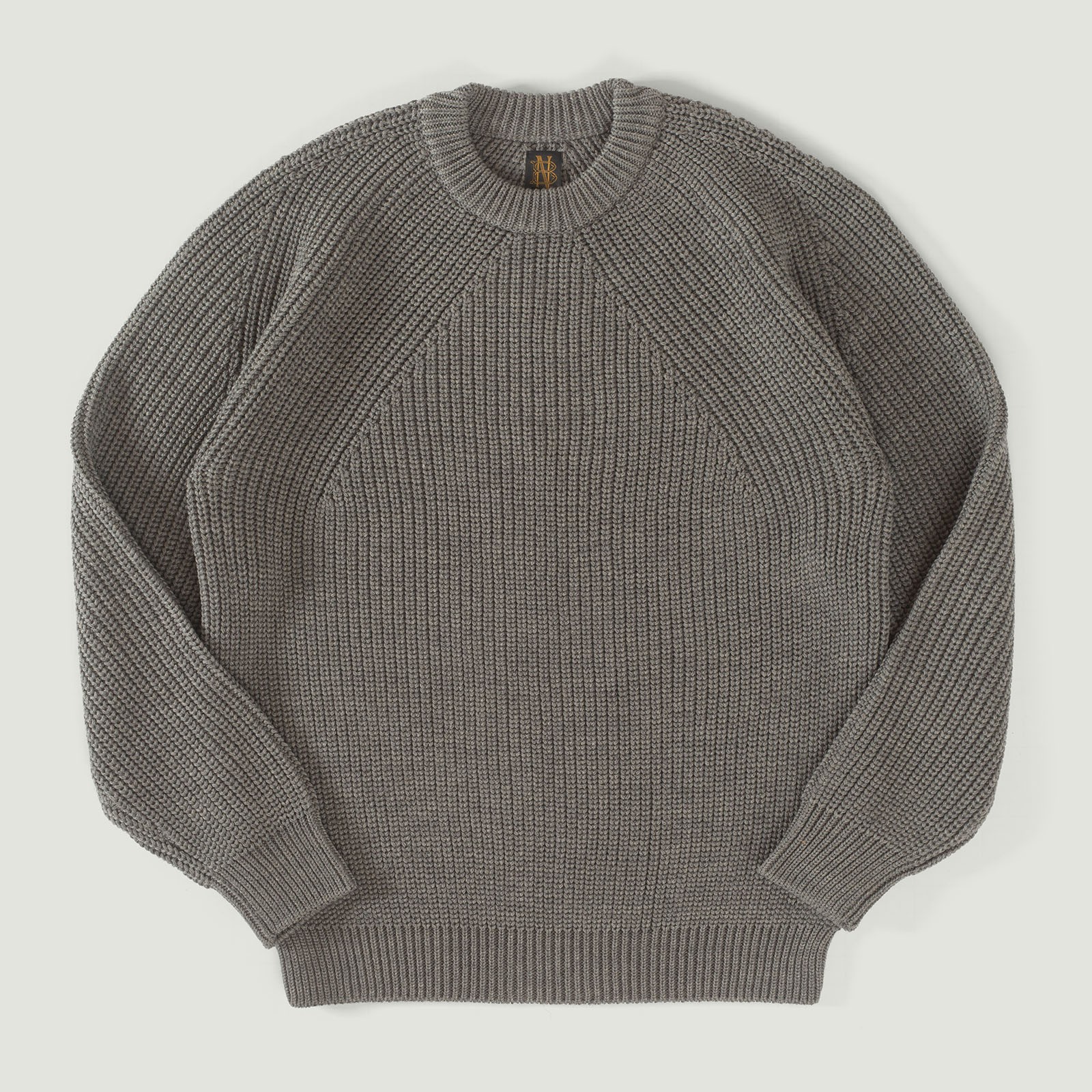 Signature Crew Neck Melange Gray