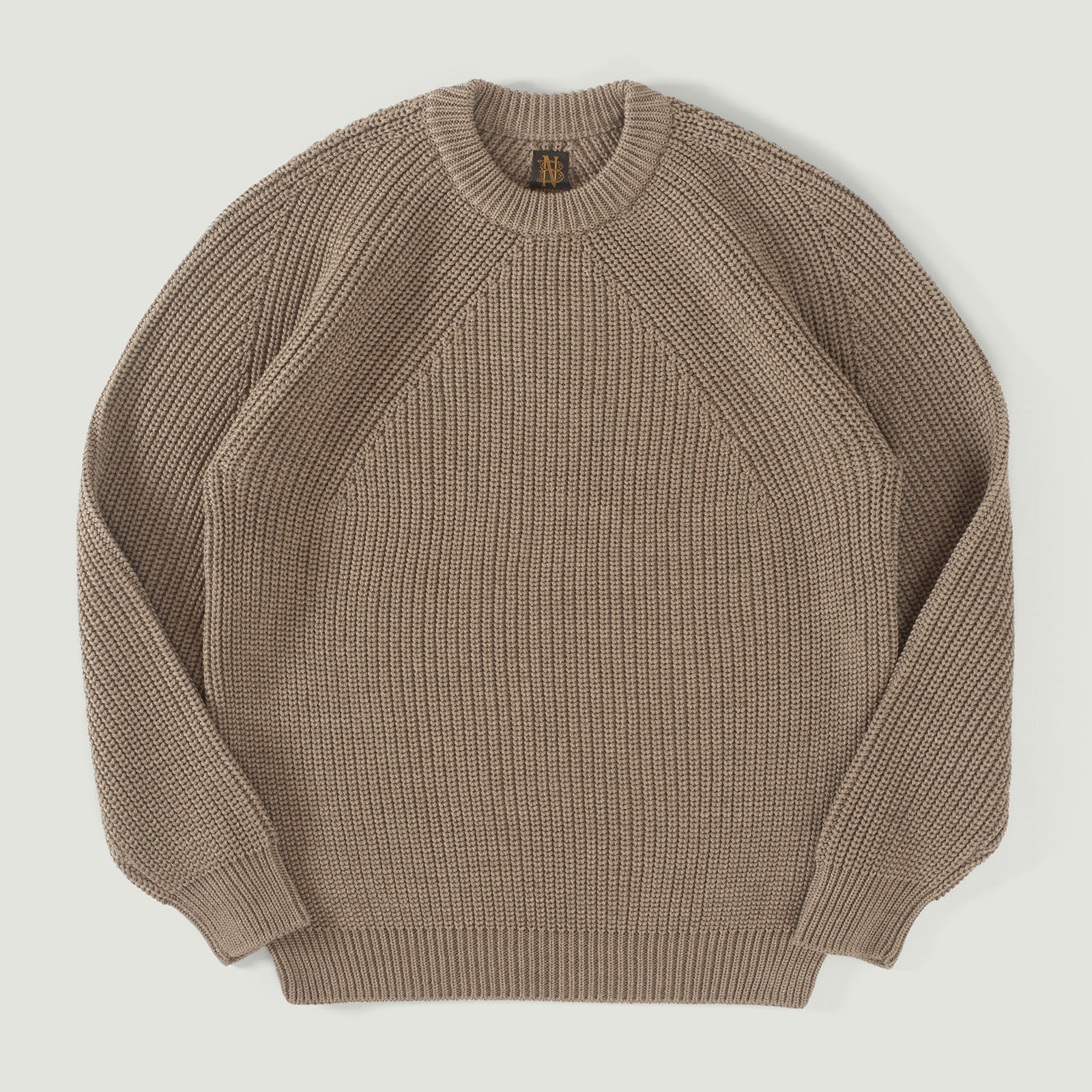 Signature Crew Neck Melange Brown