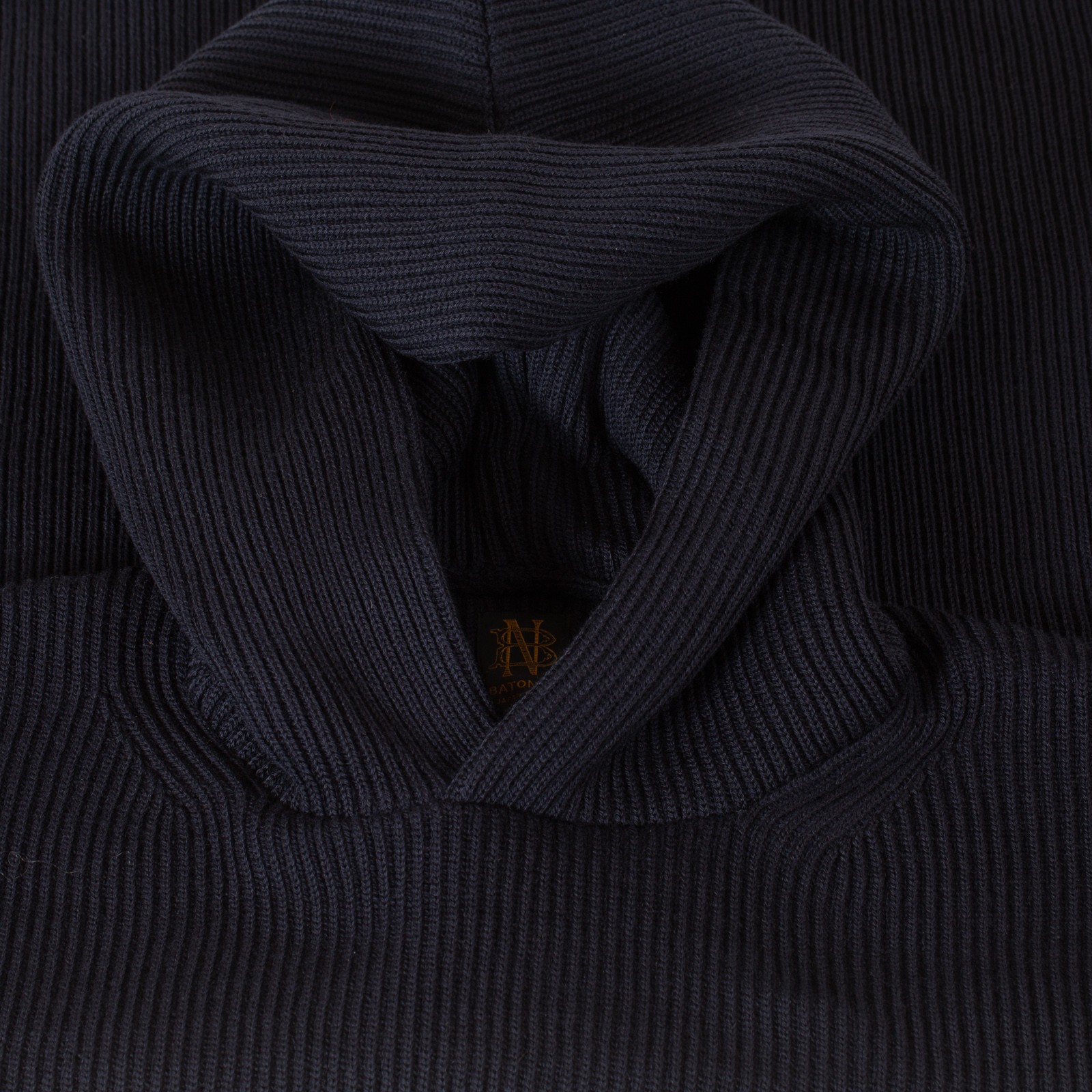 Solid Wool Rib Parker Navy