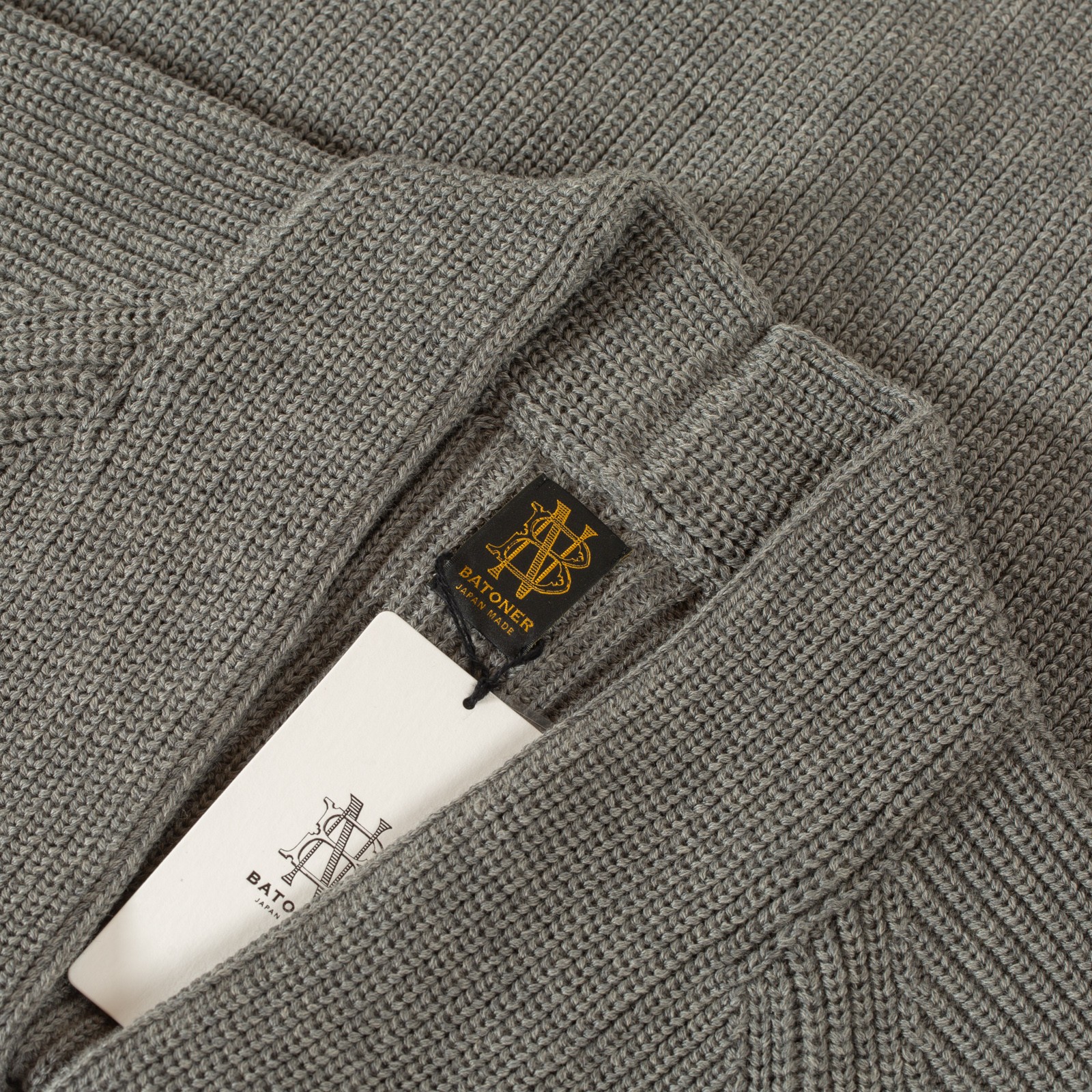 image flaneurs cardigan Batoner Waso 1 Button Cardigan Melange Gray col