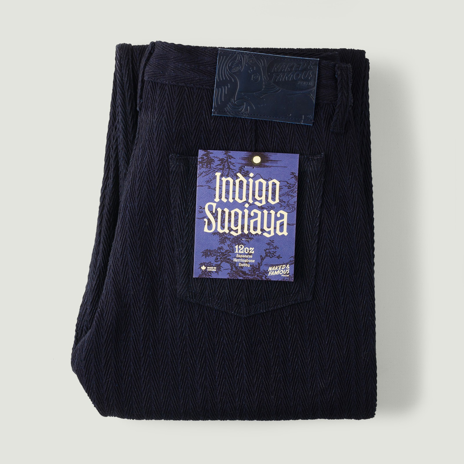 Pleated Trousers Indigo Sugiaya