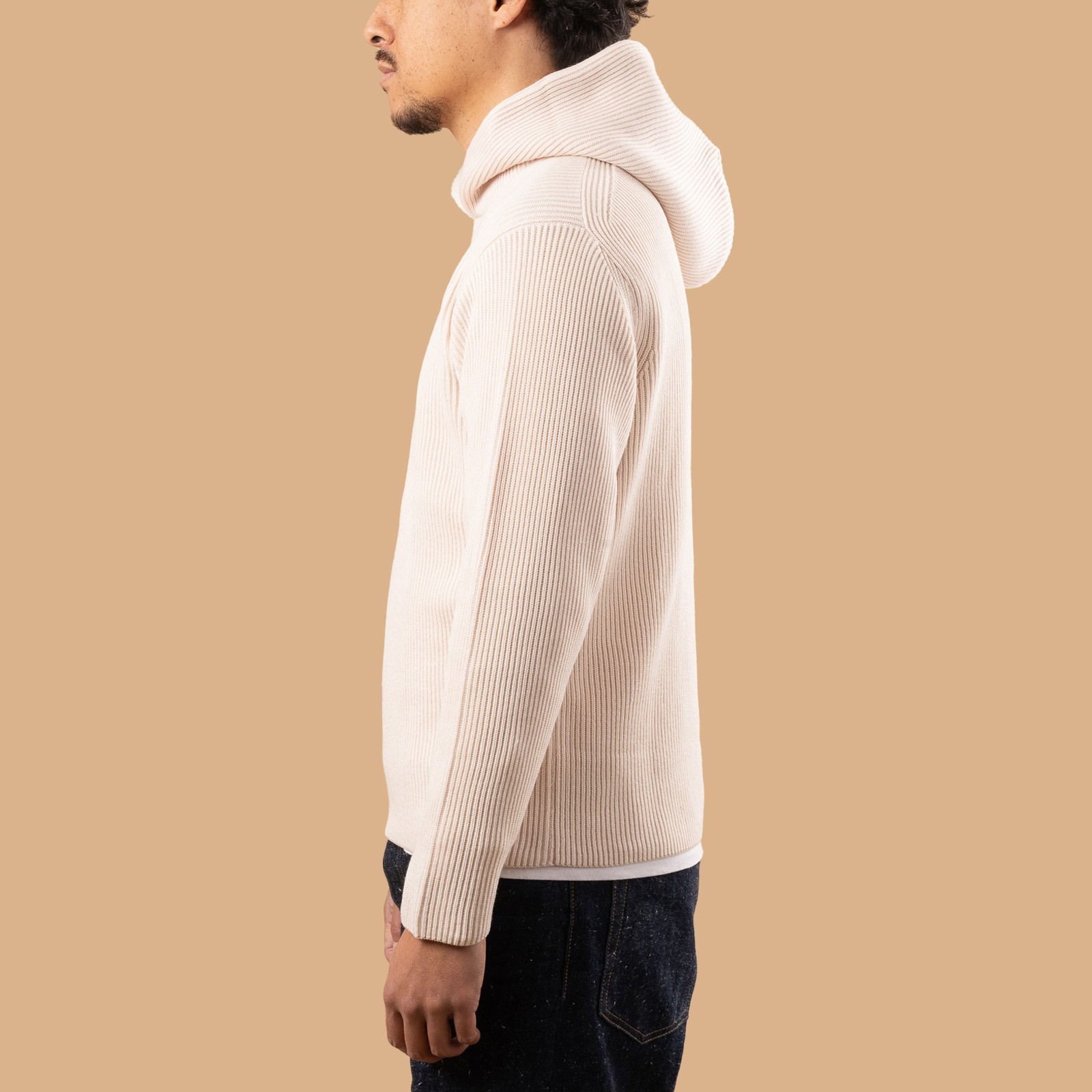 Solid Wool Rib Parker Ivory