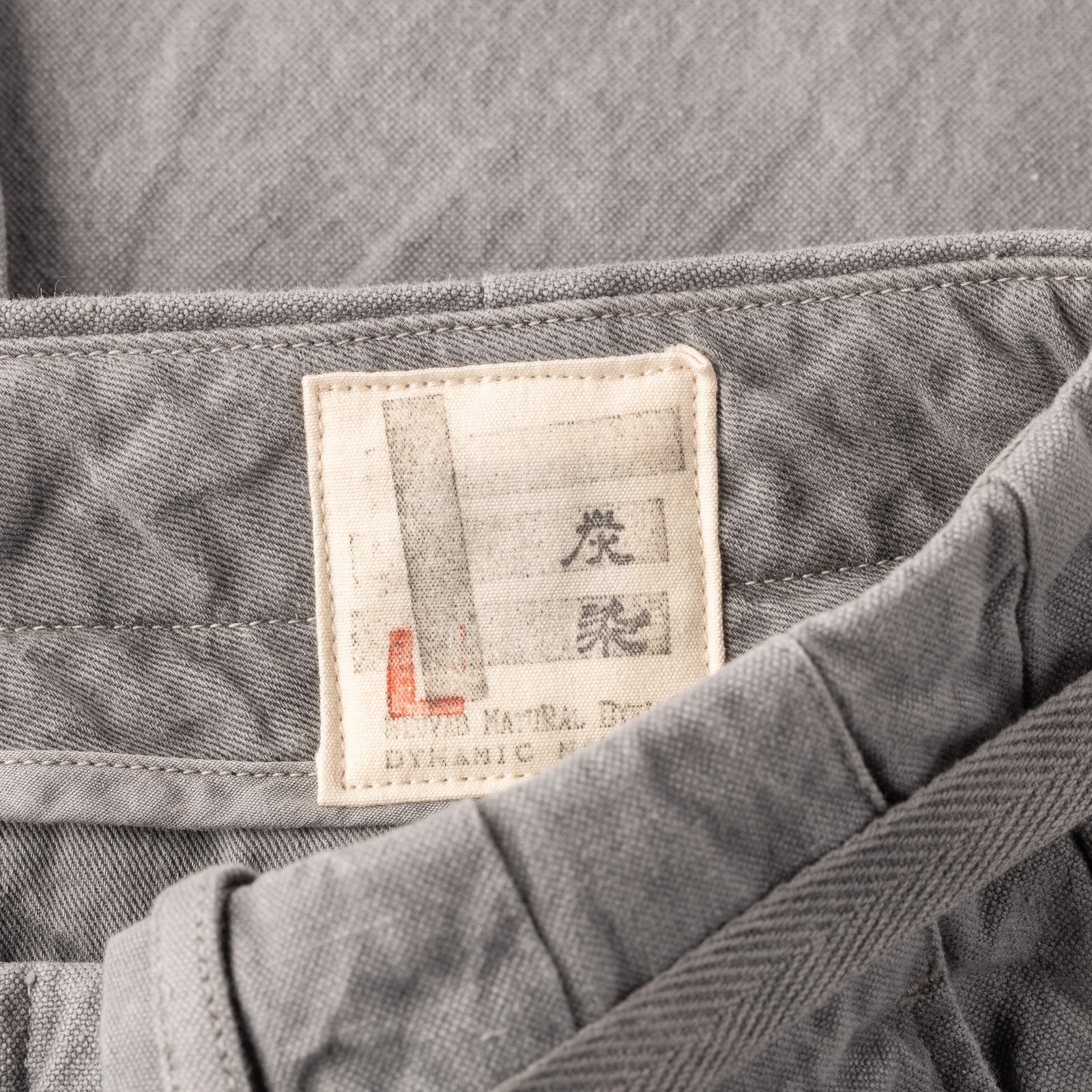 Image-Flâneurs_SEUVAS / 10oz Canvas Tapered 2Tuck Pants Sumi_detail-1