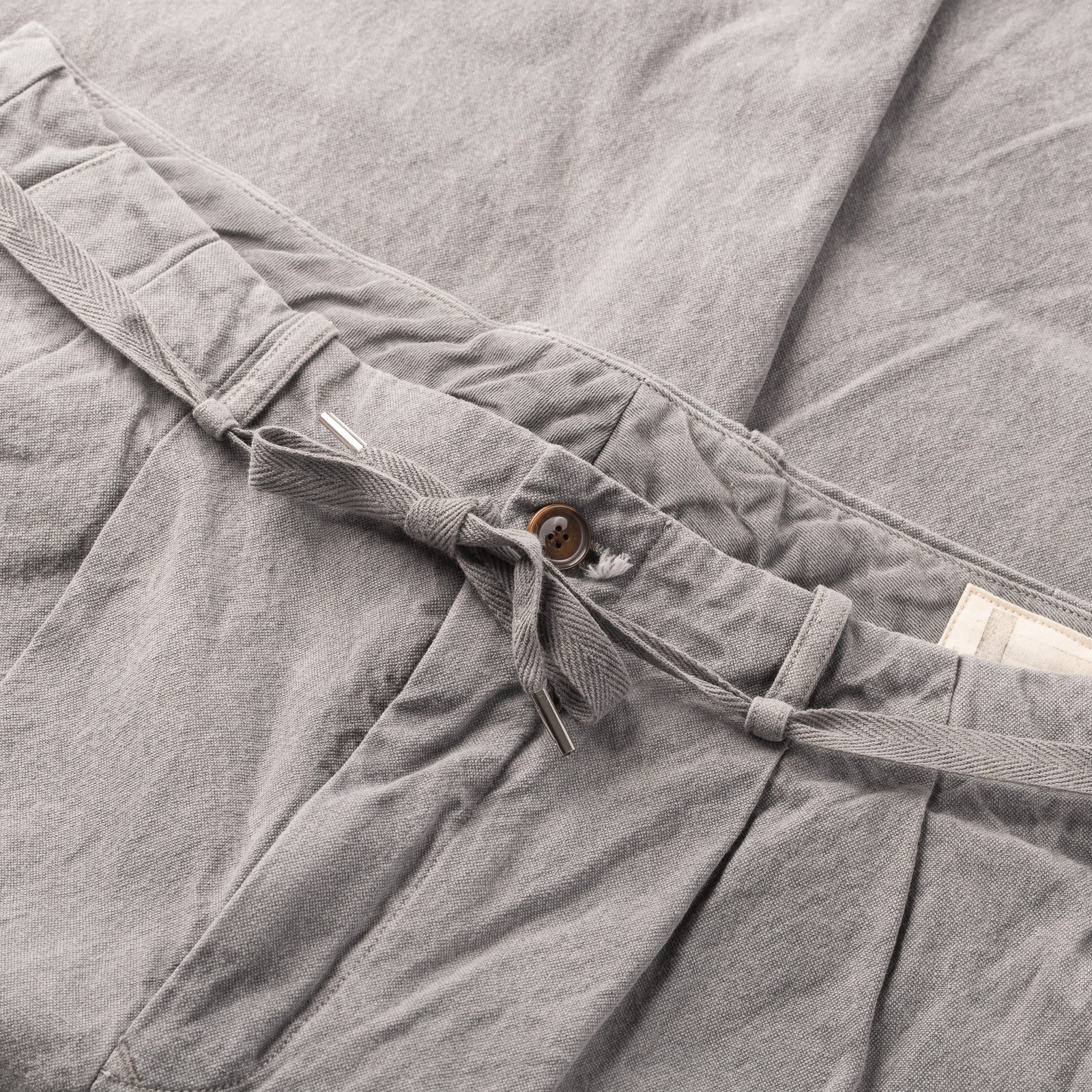 Image-Flâneurs_SEUVAS / 10oz Canvas Tapered 2Tuck Pants Sumi_detail